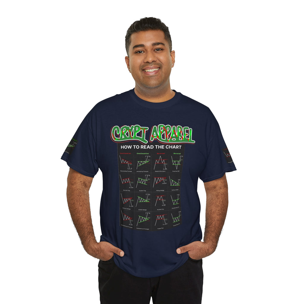Charted Tee — "Crypt Apparel" Trading Chart Shirt