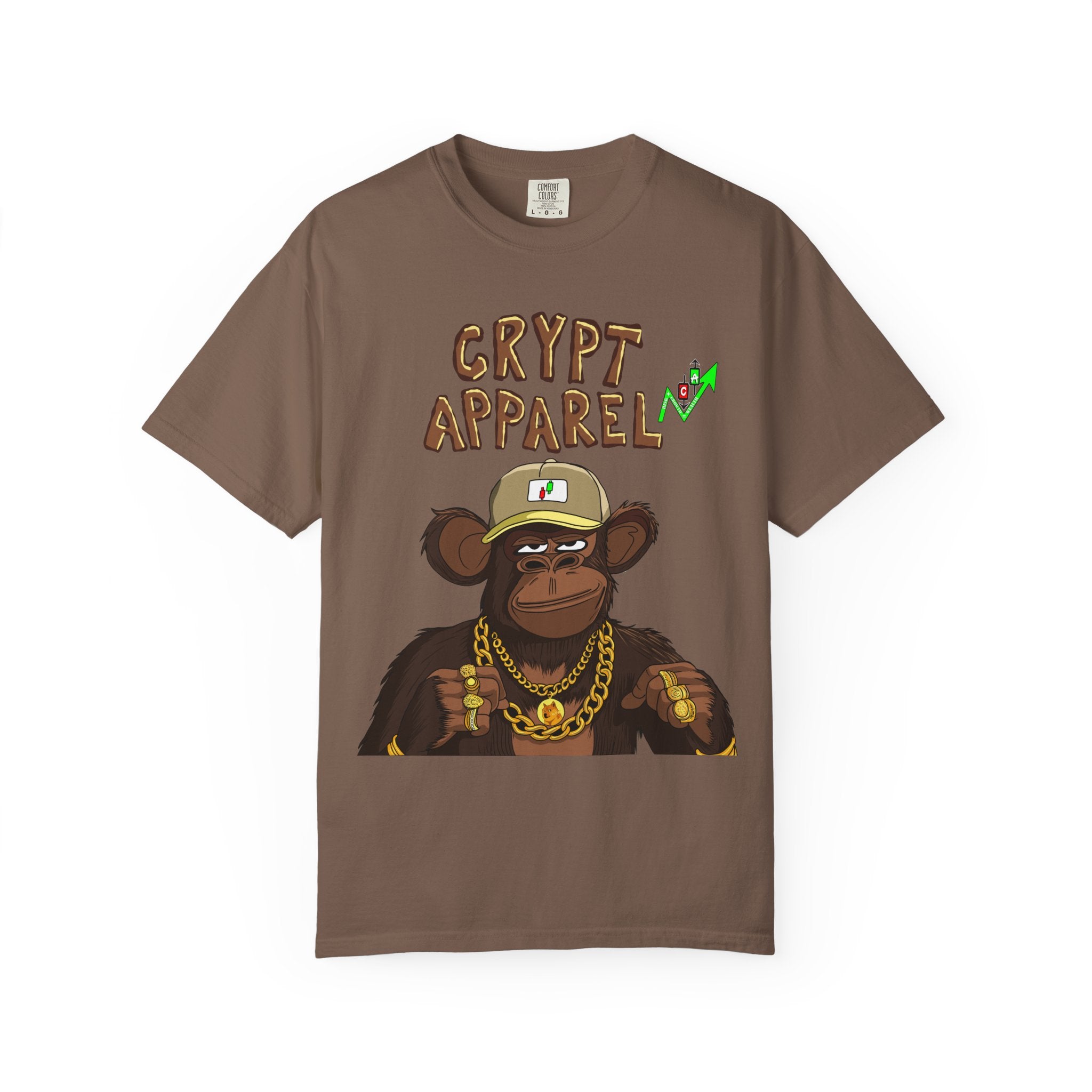 'Low Cap Ape' Graphic T-Shirt — Crypt Apparel Crypto Streetwear