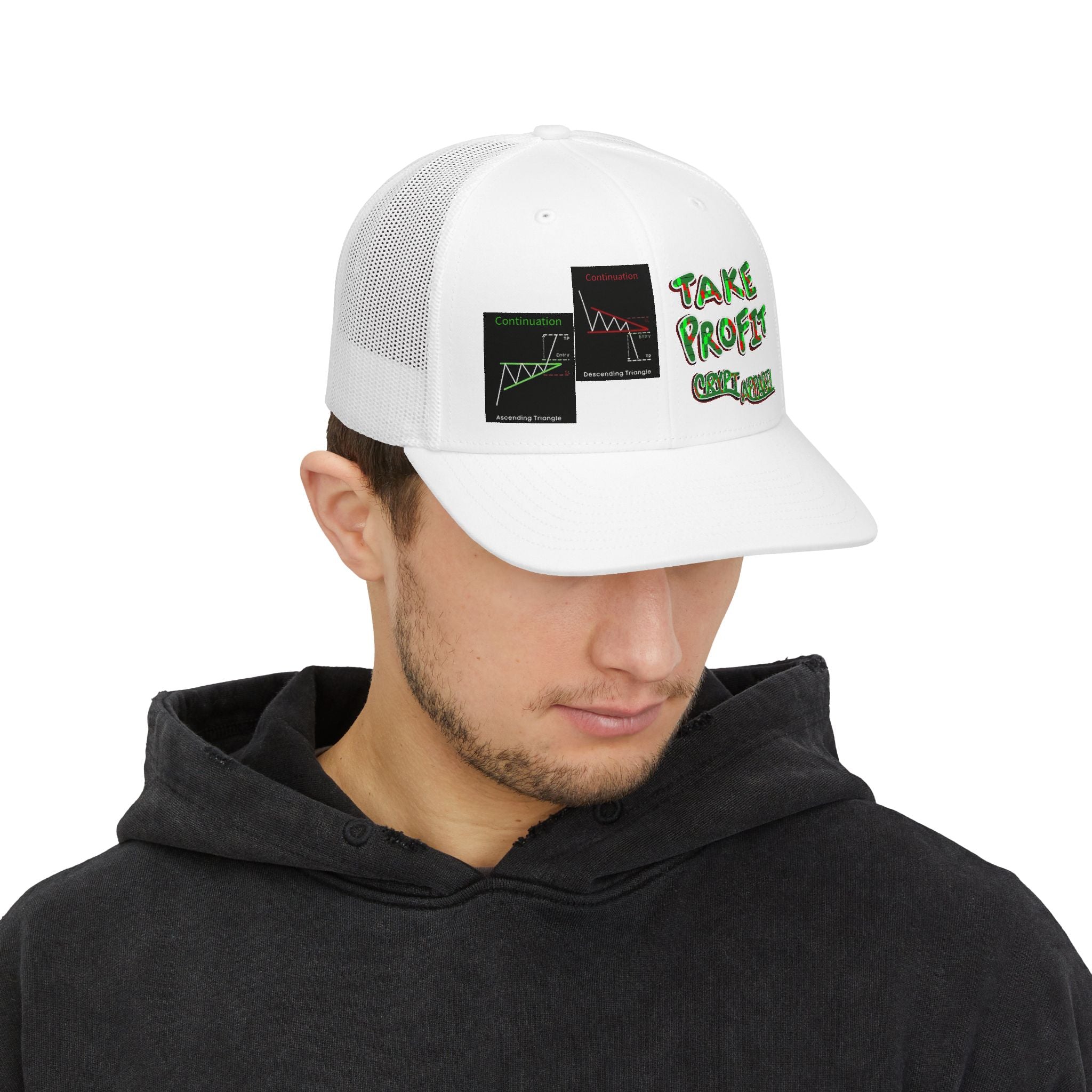 Charted Crypto Traders Signals | Crypt Apparel Stop Loss Take Profit Trucker Cap