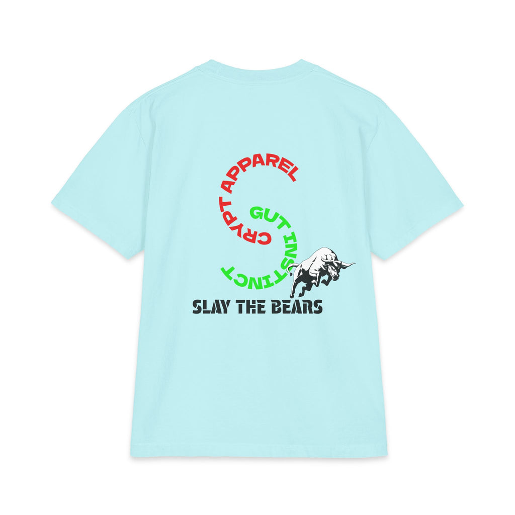 Gut Instinct Bull vs Bear Graphic Tee – Crypt Apparel "Slay the Bears" Stock Market Shirt