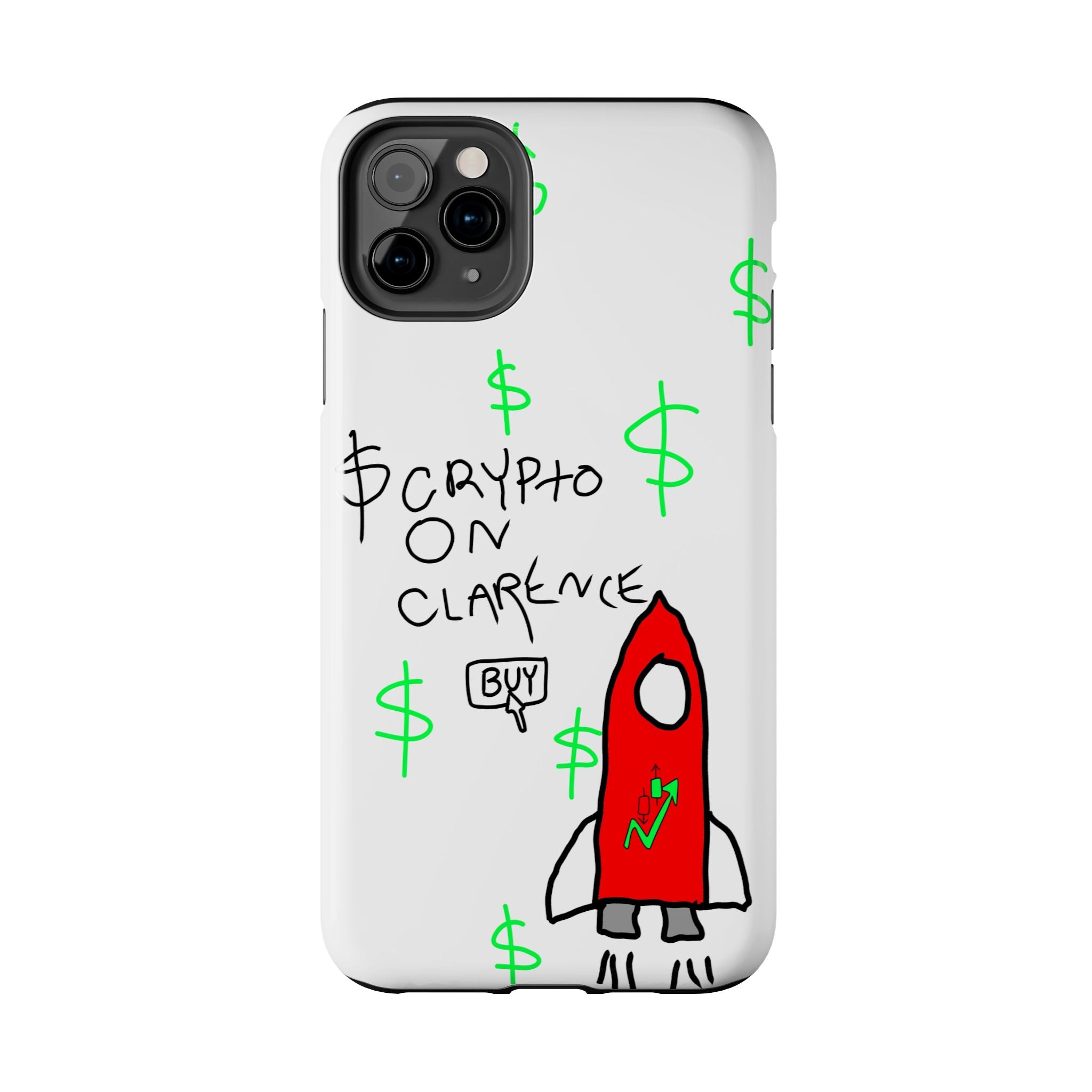 Crypto On Clarence Phone Case — Crypt Apparel Degen Design