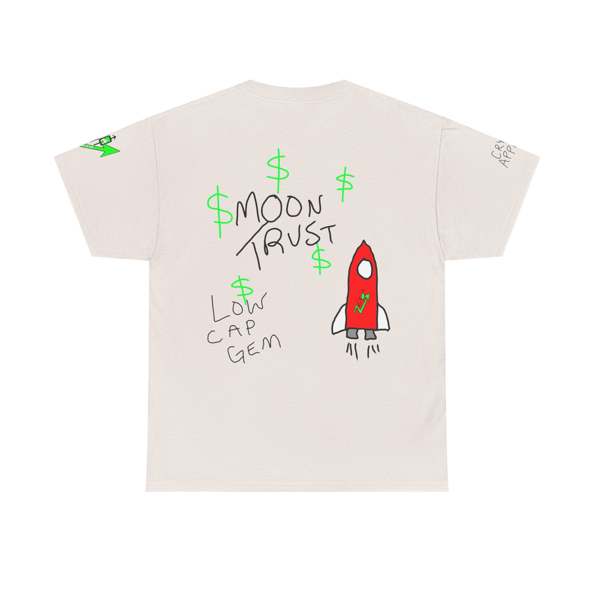 Crypto on Clarence Tee — "Crypt Apparel" / "crypto illiterate" Graphic Shirt