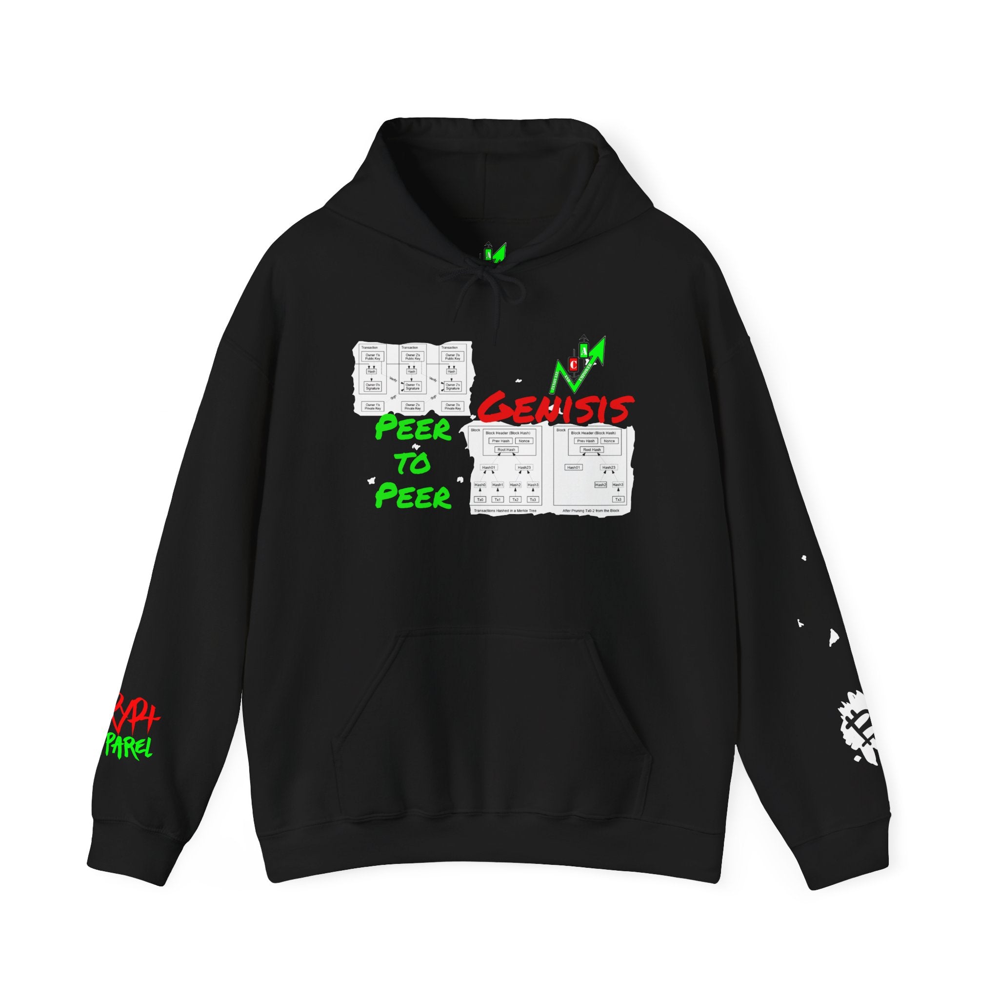 The Whitepaper Crypto Hooded Sweatshirt — Crypt Apparel Genisis Graphic Hoodie