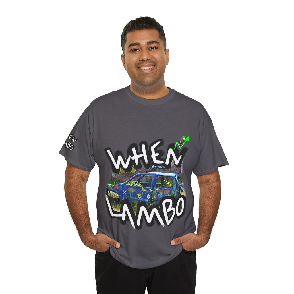 When Lambo Bitcoin inspired Crypto Graphic Tee | Crypt Apparel Car Streetwear