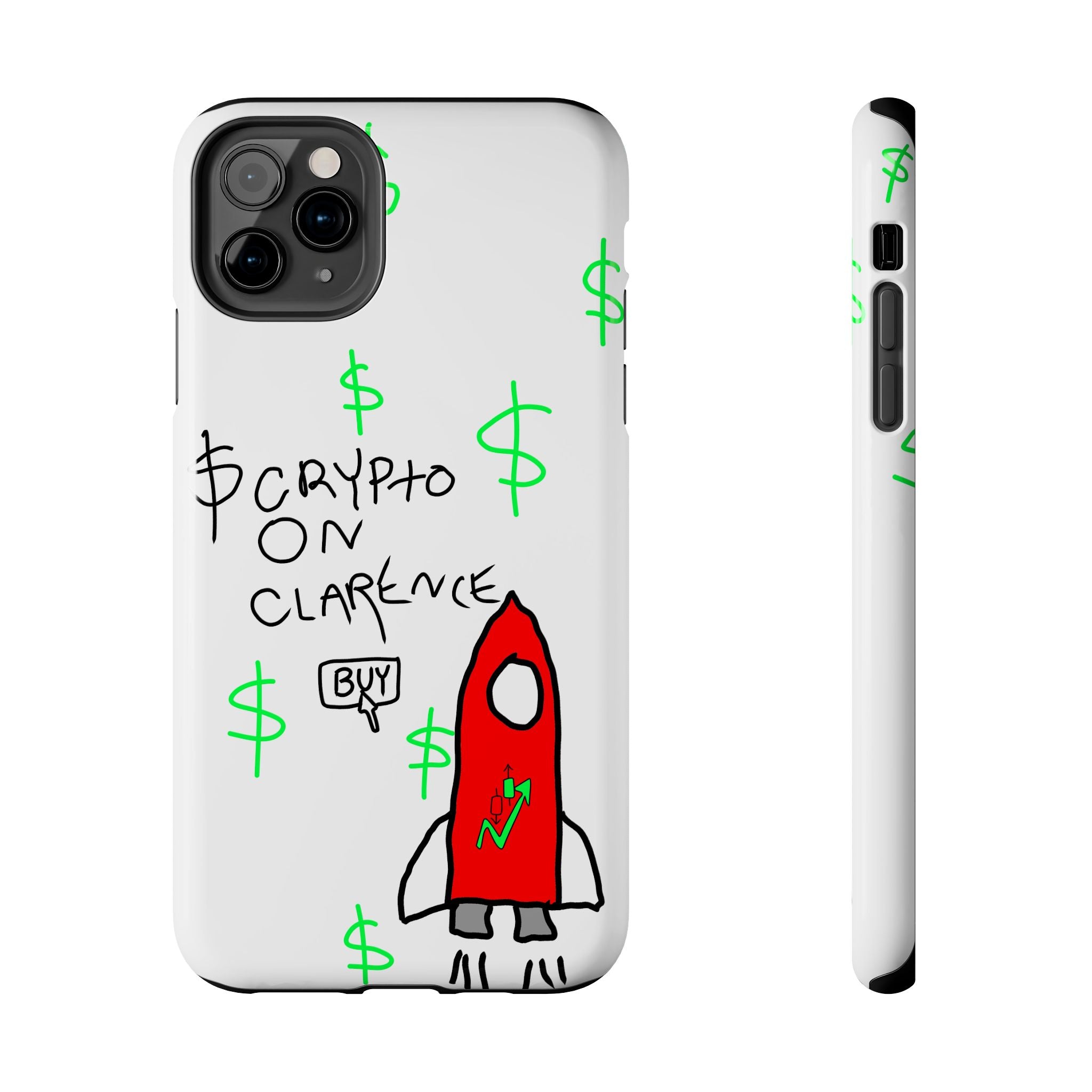 Crypto On Clarence Phone Case — Crypt Apparel Degen Design
