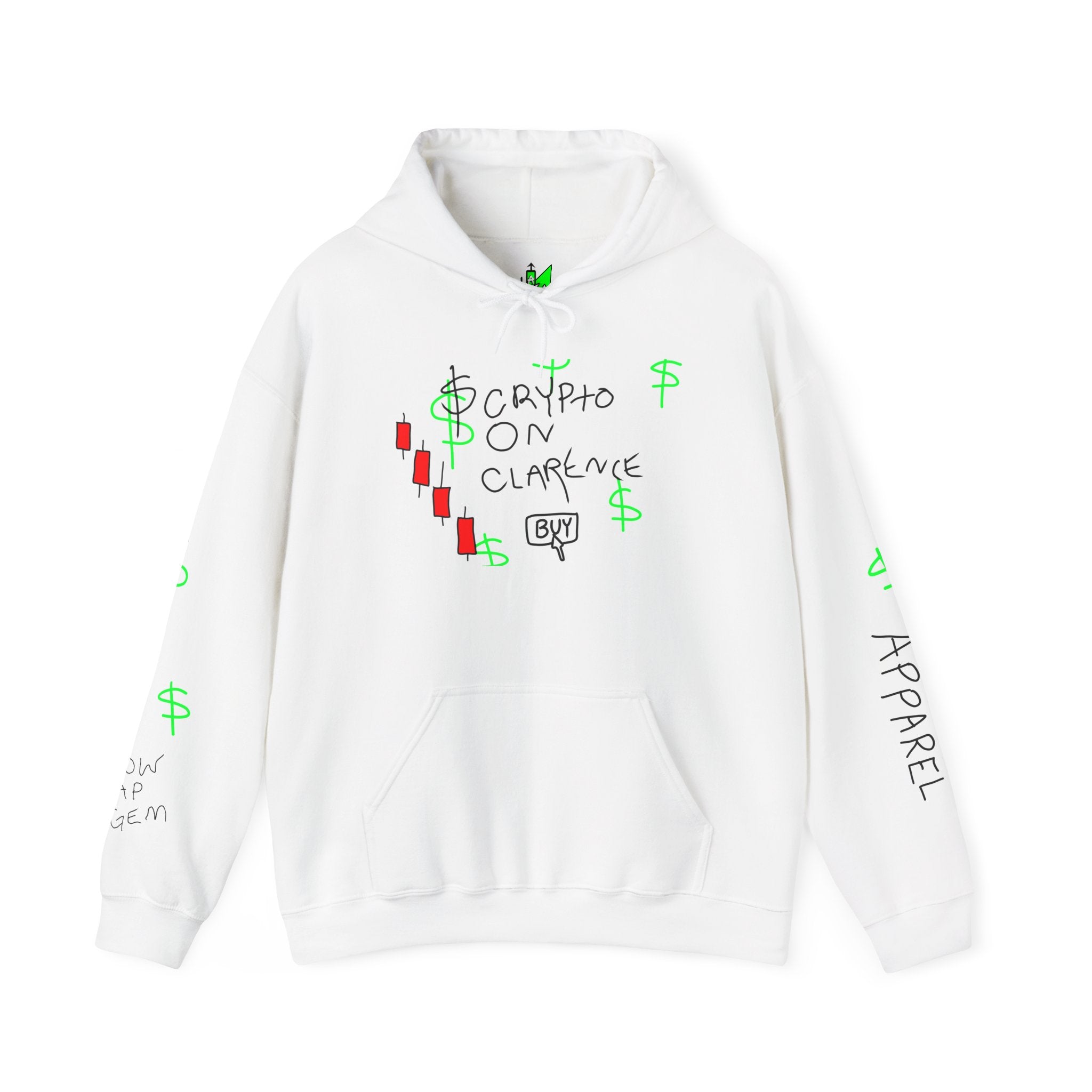 Crypto On Clearance Hoodie — 'Crypt Apparel' crypto illiterate Streetwear Sweatshirt