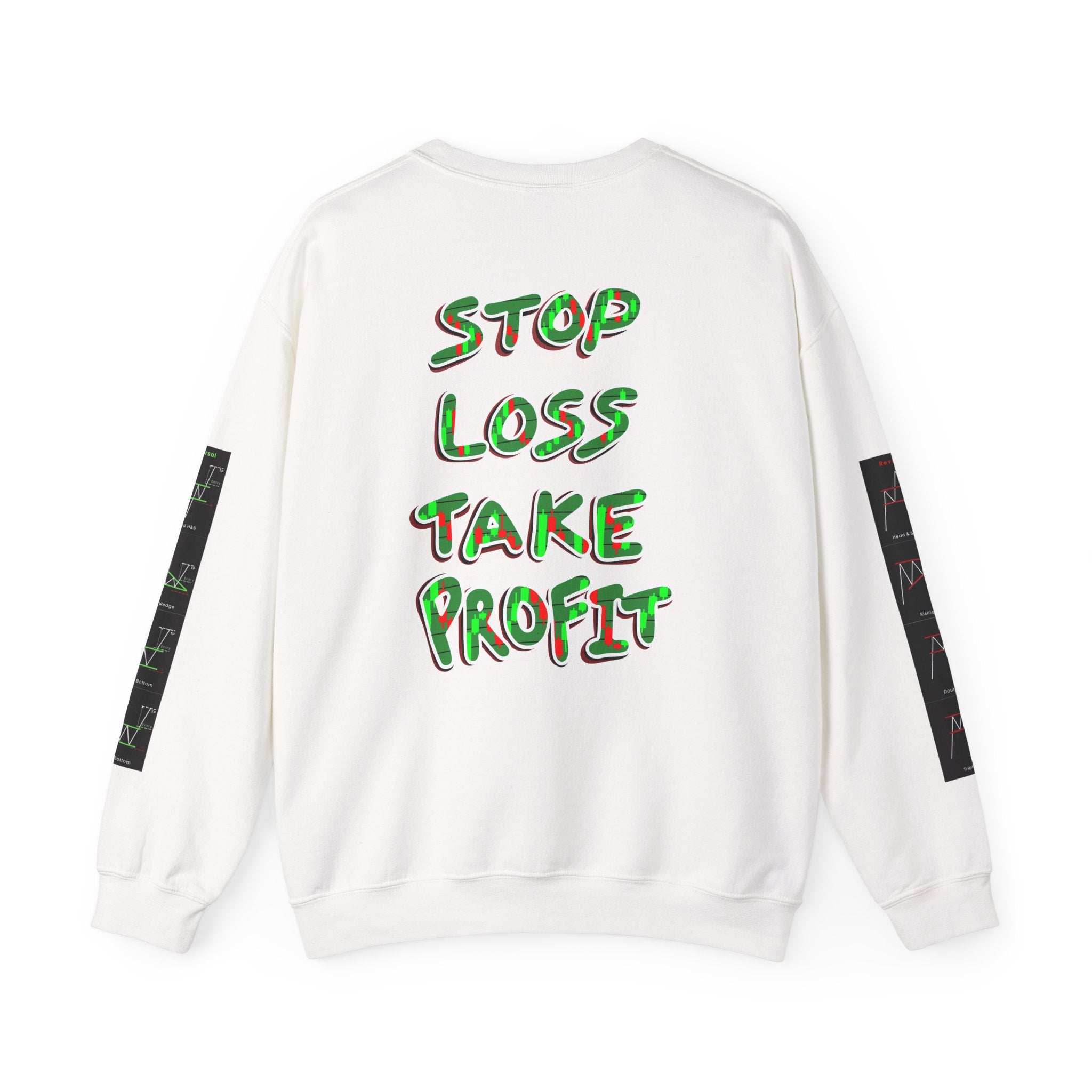 Charted Crewneck Sweatshirt — “Crypt Apparel” Graphic