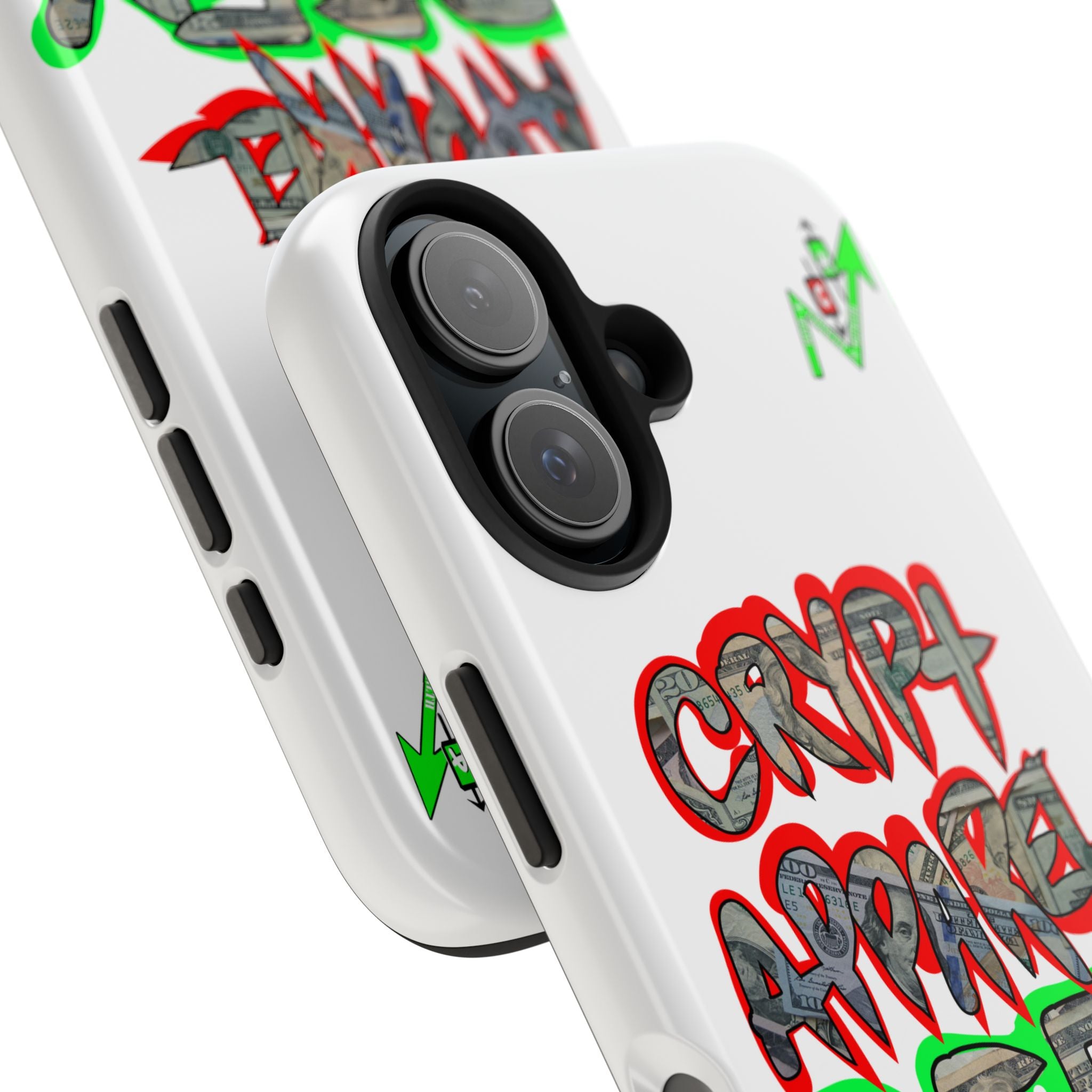 DEFY with DEFI Tough Phone Case — "Crypt Apparel: "Money" Graffiti Crypto Design