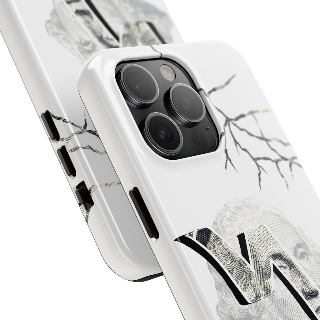 Brokenomics Crypto Tough Phone Case — 'Crypt Apparel' Cracked Dollar Graphic Protective Cover