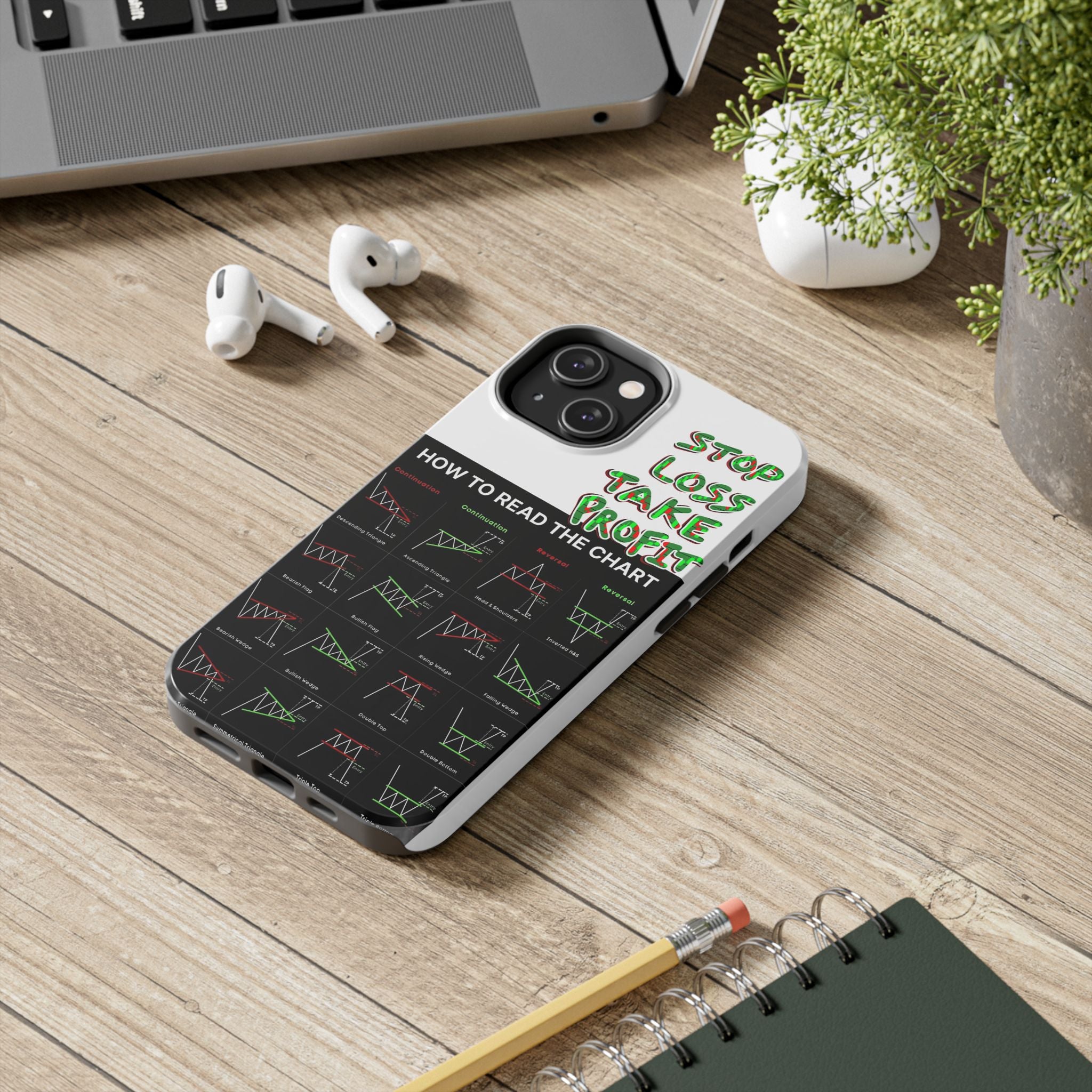 Charted Tough Phone Case — “Crypt Apparel” Trading Chart Guide