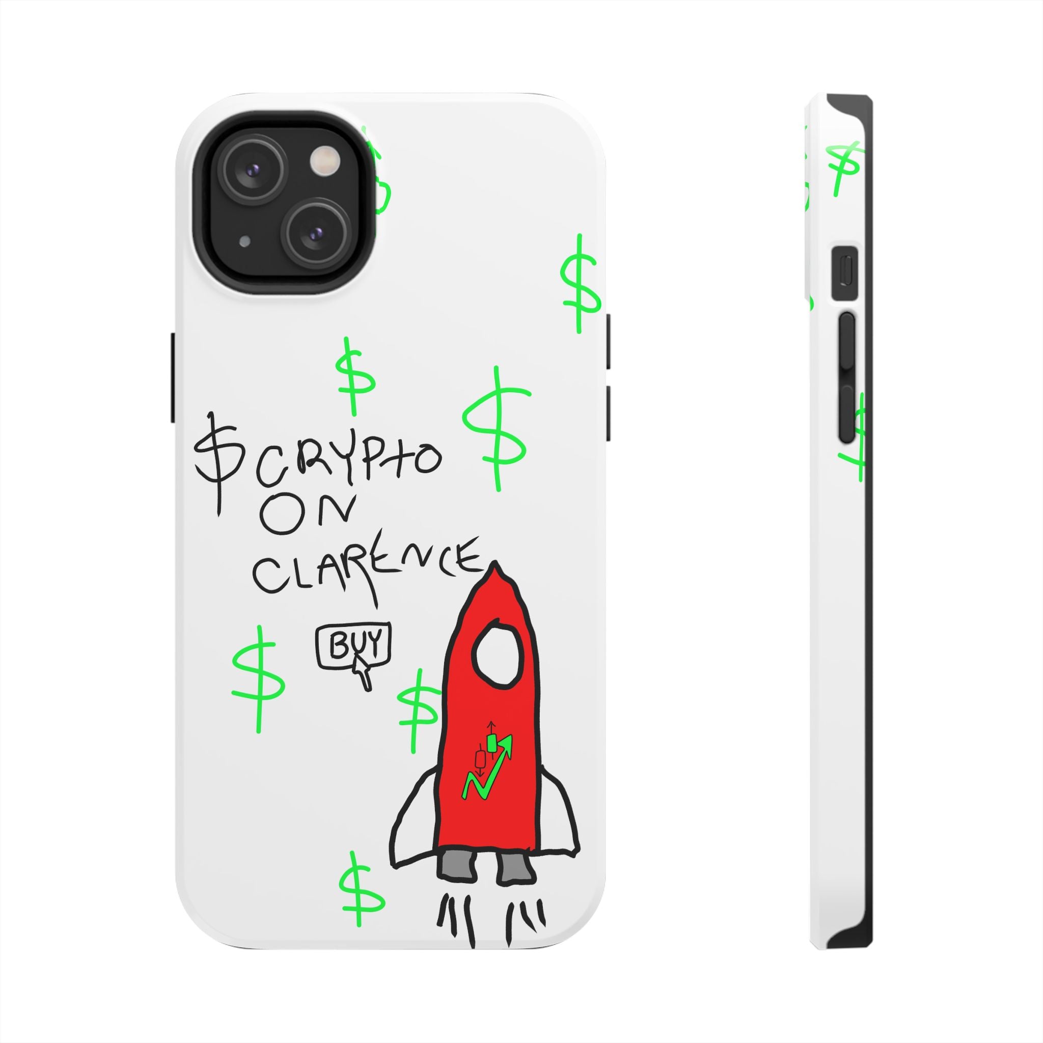 Crypto On Clarence Phone Case — Crypt Apparel Degen Design