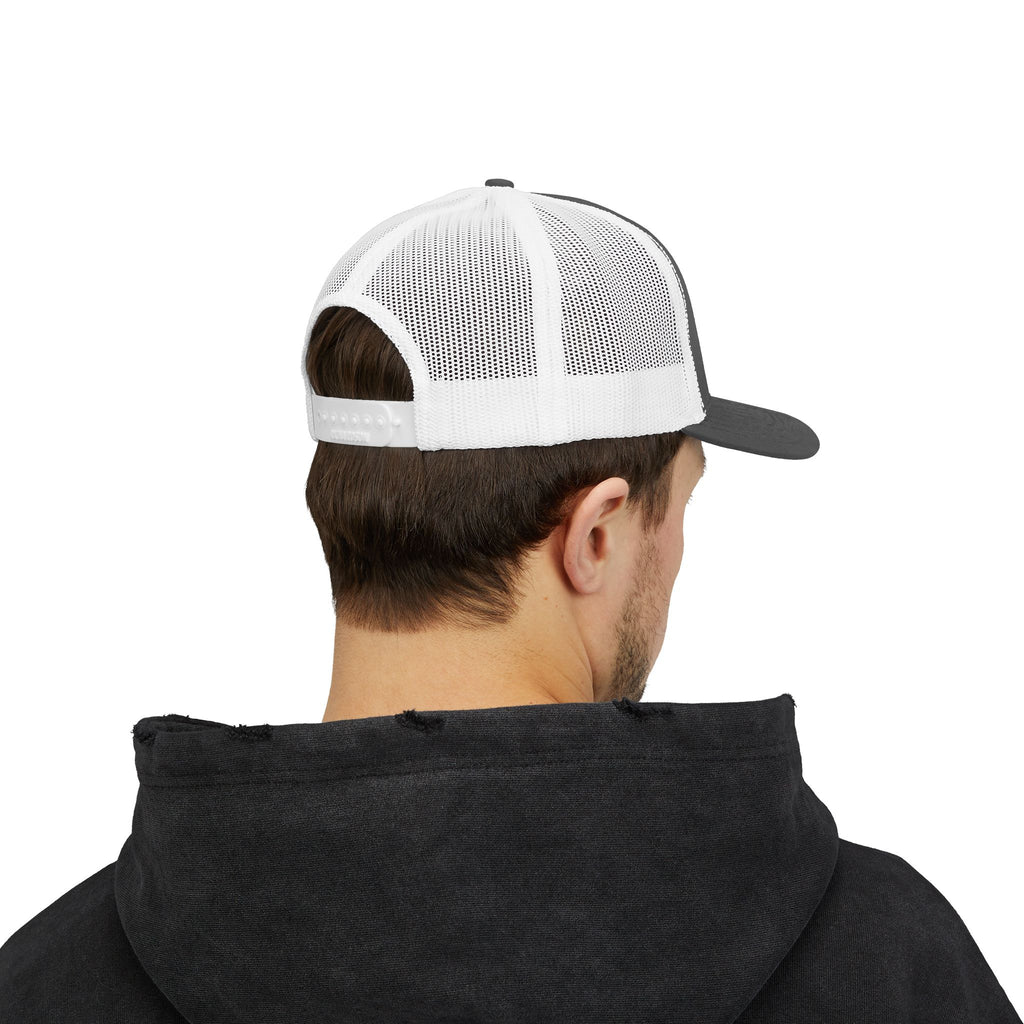 Brokenomics Crypto Trucker Cap - Crypt Apparel Distressed Arrow Graphic Snapback