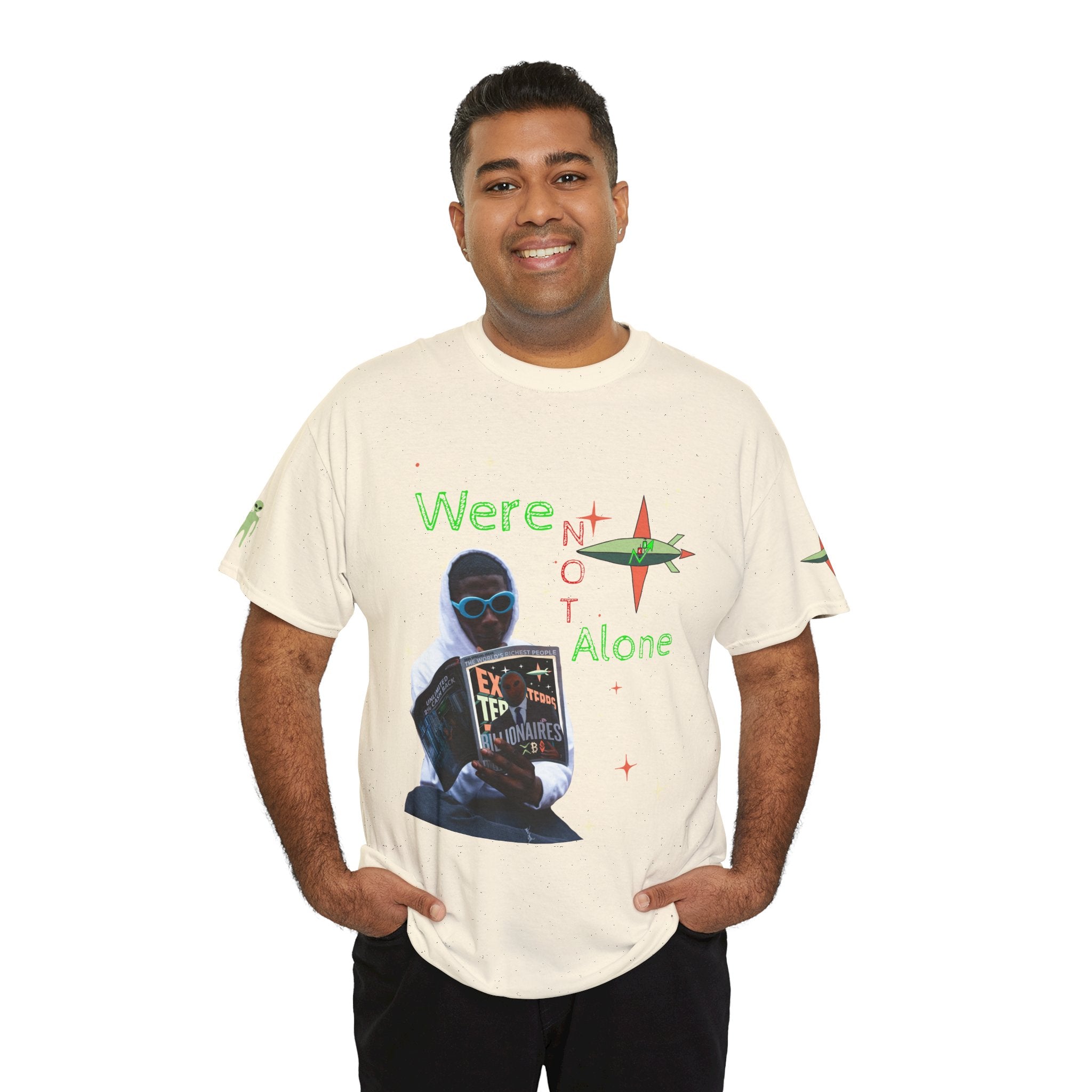 Extra Terrestrial Traders Crypto Graphic Tee — Retro Alien Poster Shirt