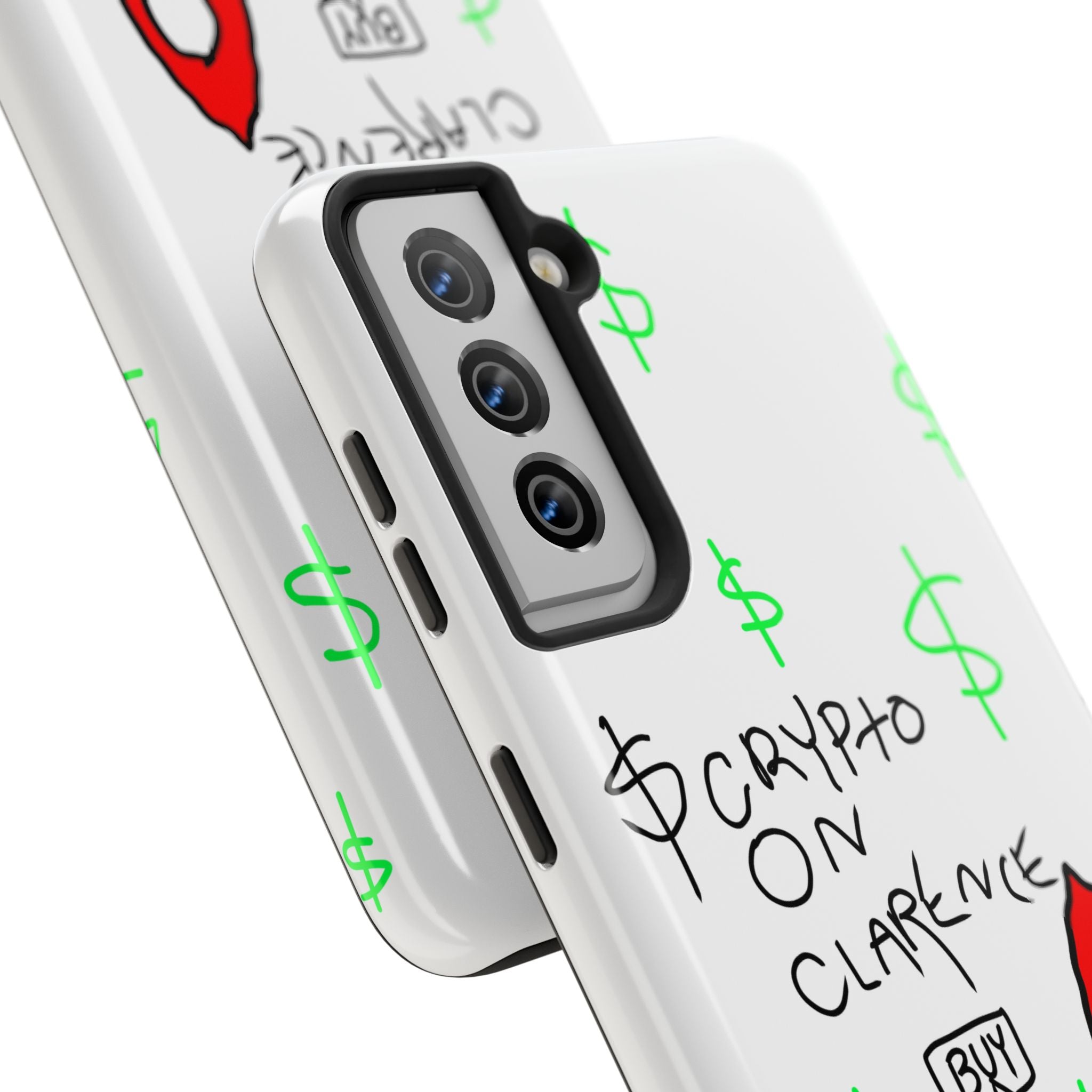 Crypto On Clarence Phone Case — Crypt Apparel Degen Design