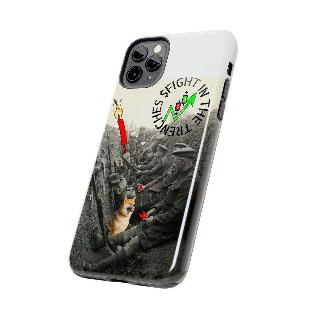 The Trenches Tough Phone Case — Crypt Apparel Trench Dog & Candle Design