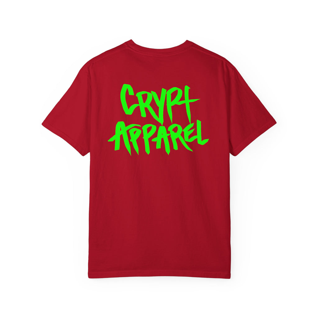 Trench Life Graffiti 'Crypt Apparel' T-Shirt | Chest Logo, Back Script