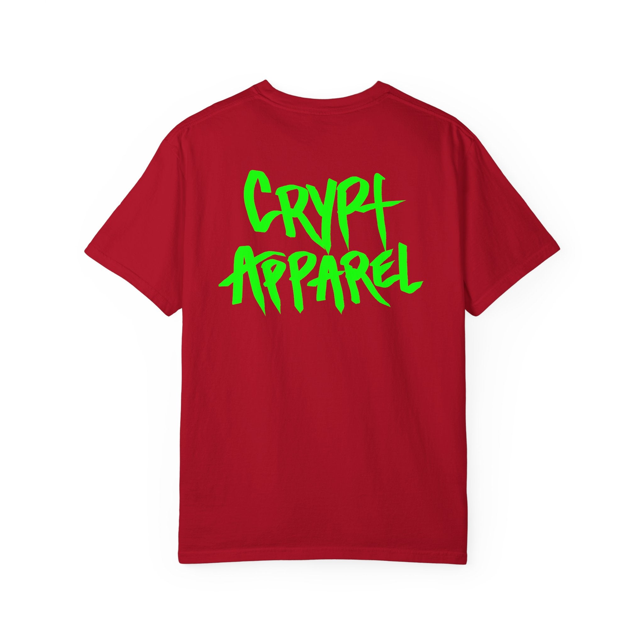 Trench Life Graffiti 'Crypt Apparel' T-Shirt | Chest Logo, Back Script