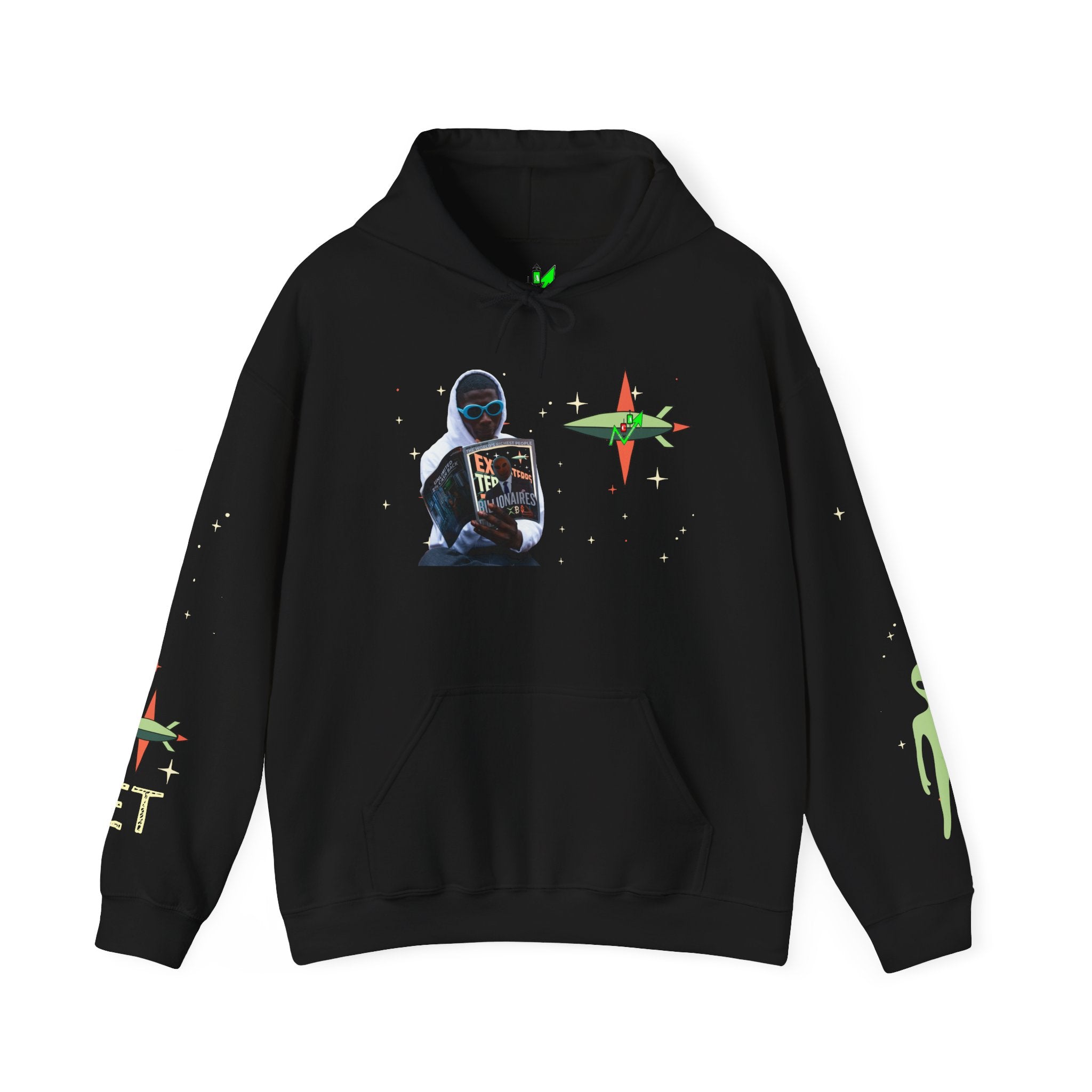 Extra Terrestrial Trader Crypto Hoodie — Crypt Apparel Graphic Sweatshirt
