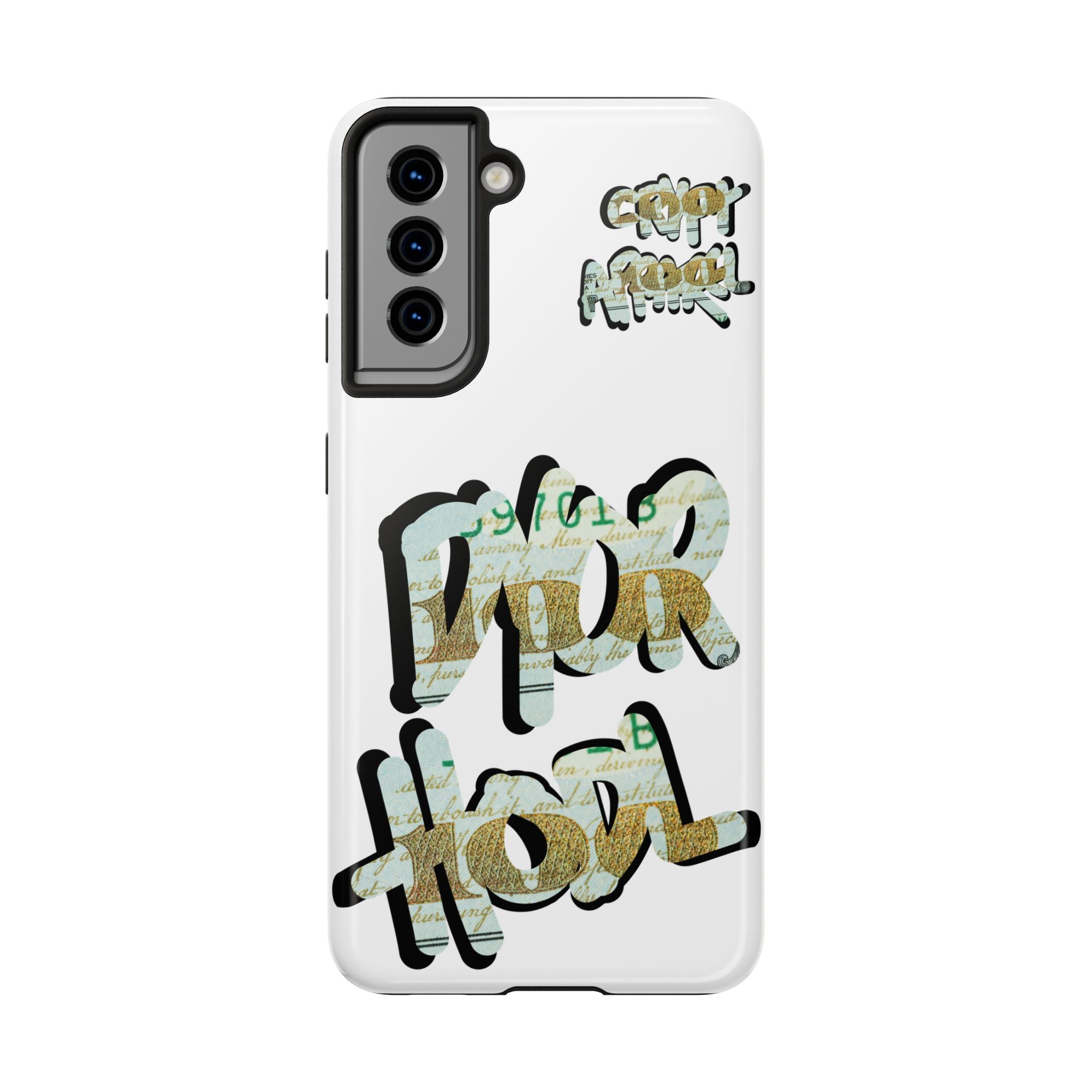 Tough Phone Case — Vintage Money Graffiti "Paper Hodl" Design