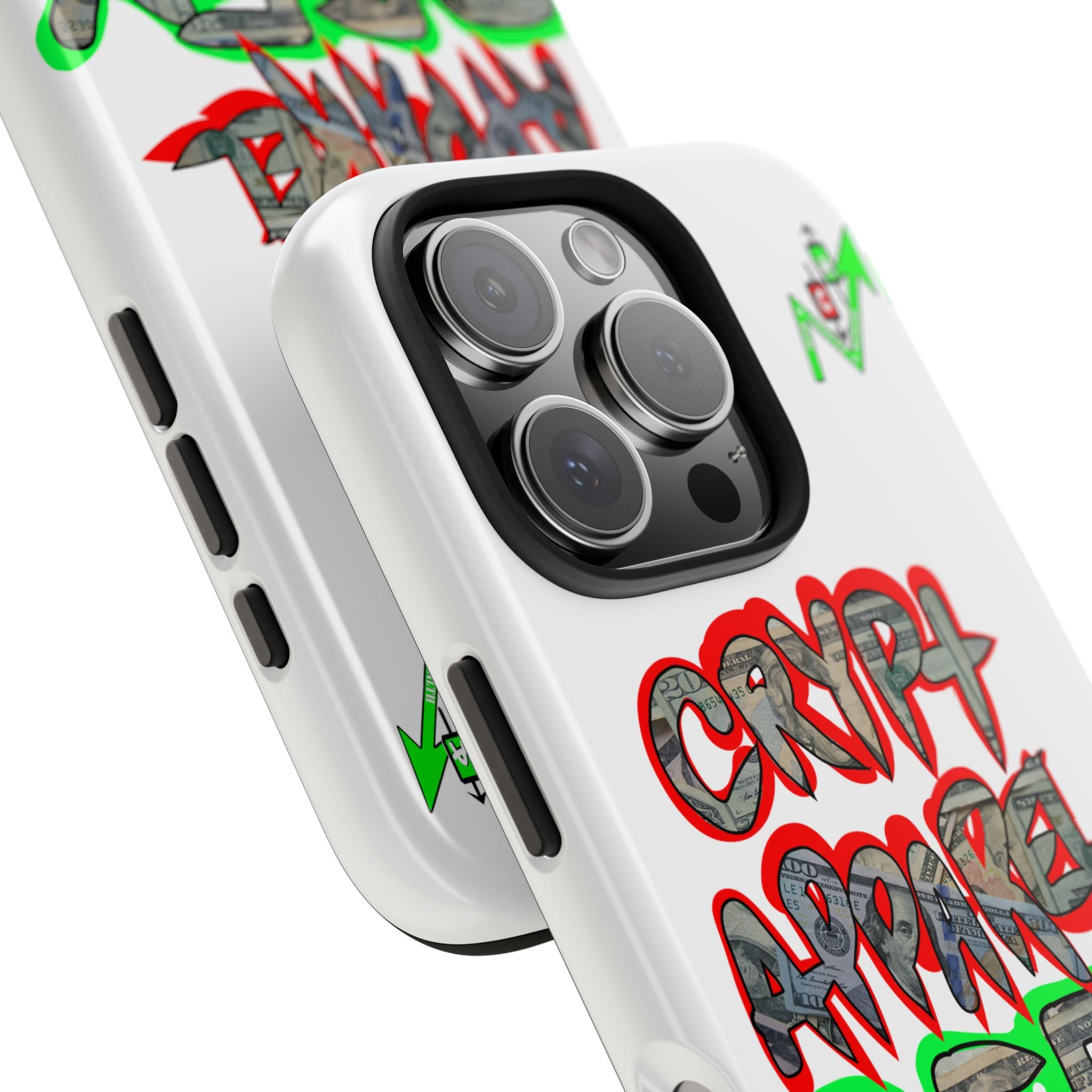 DEFY with DEFI Tough Phone Case — "Crypt Apparel: "Money" Graffiti Crypto Design