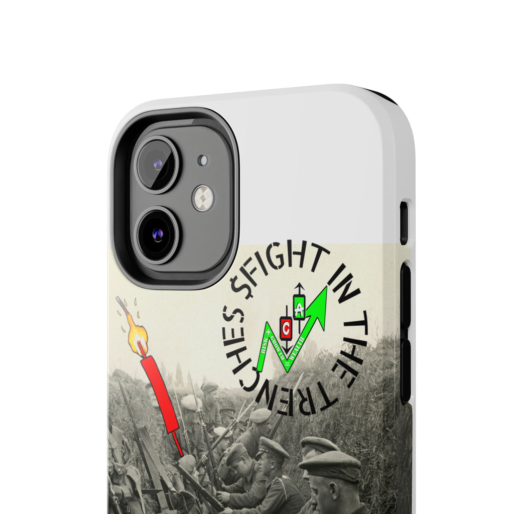 The Trenches Tough Phone Case — Crypt Apparel Trench Dog & Candle Design