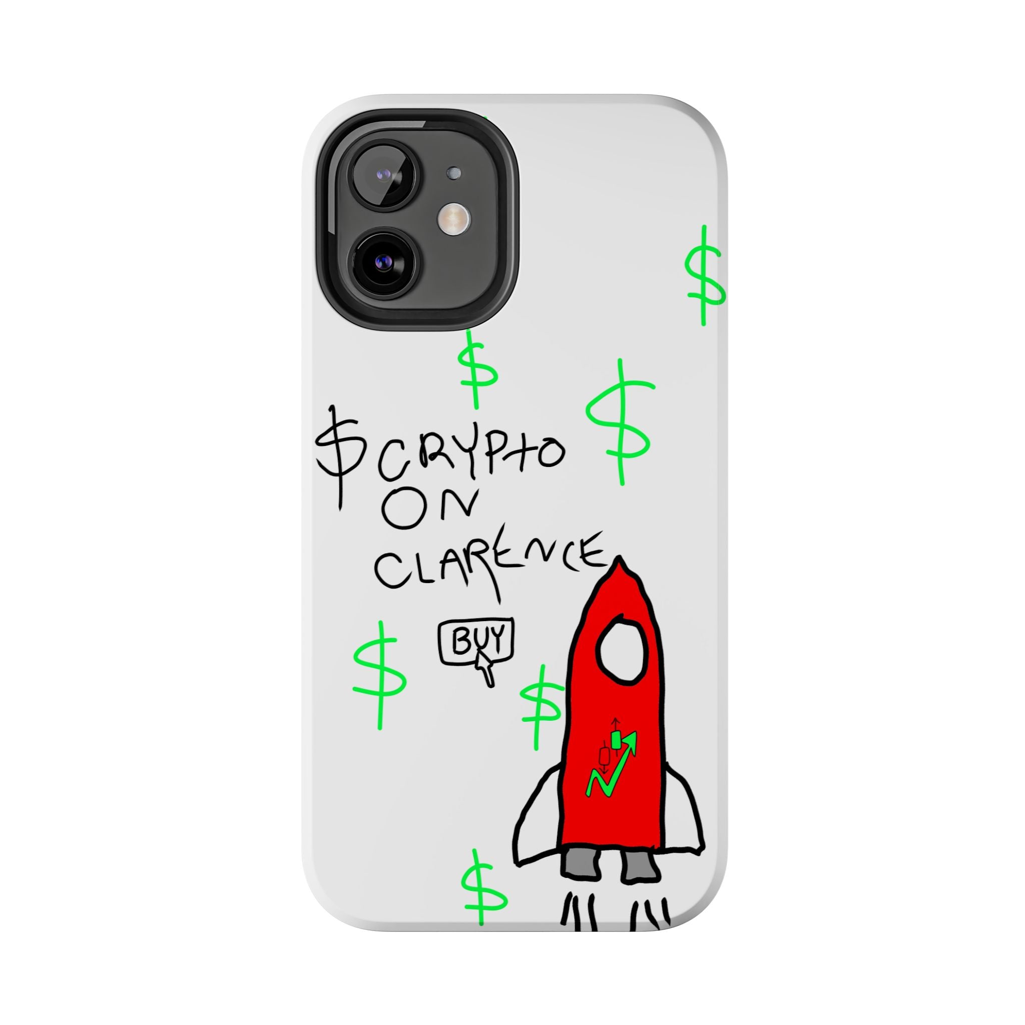 Crypto On Clarence Phone Case — Crypt Apparel Degen Design