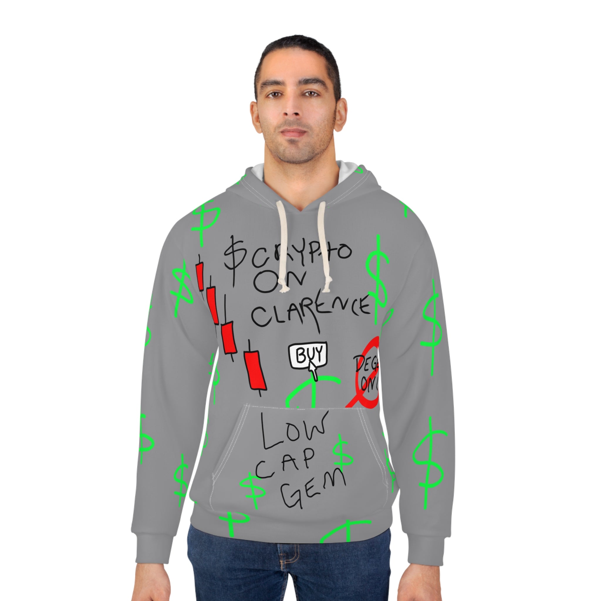 Crypto on Clarence — "Crypt Apparel" Crypto illiterate All-Over Print