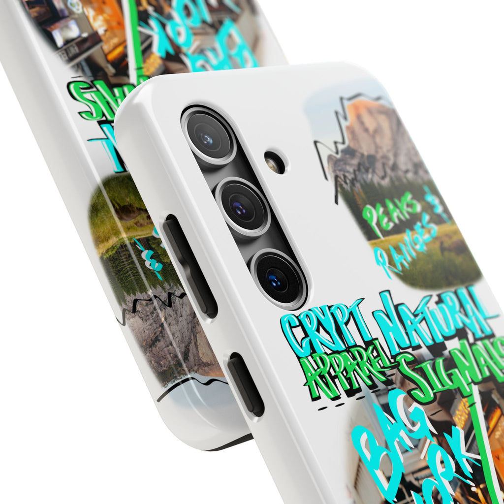 Natural Signals Tough Phone Case — Crypt Apparel Street Collage Design