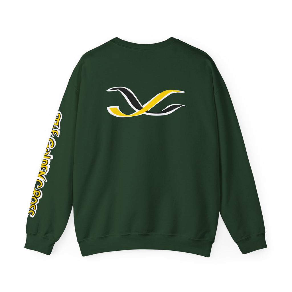 Golden Cross Bull Market Crewneck Sweatshirt – Crypt Apparel Graphic Pullover