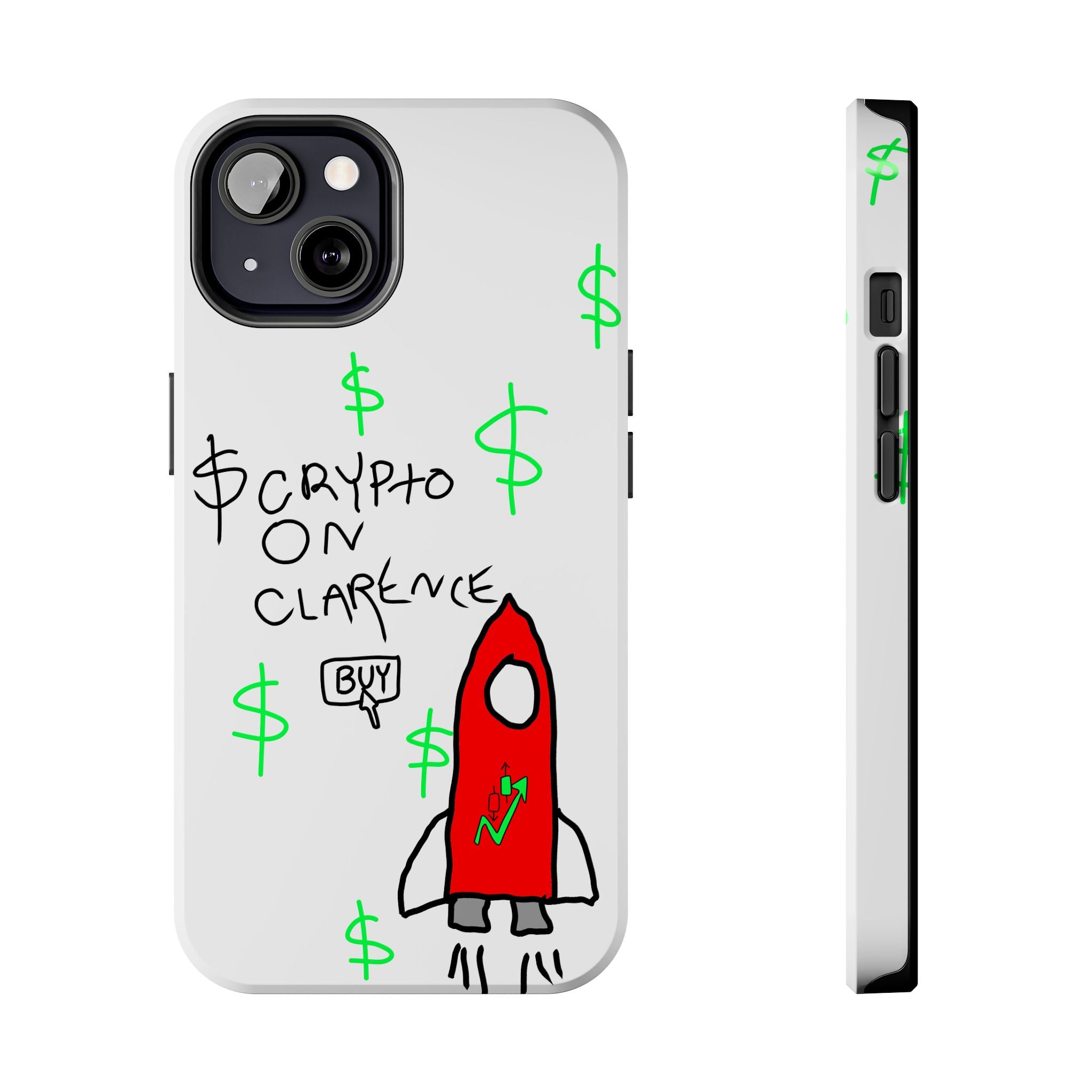 Crypto On Clarence Phone Case — Crypt Apparel Degen Design