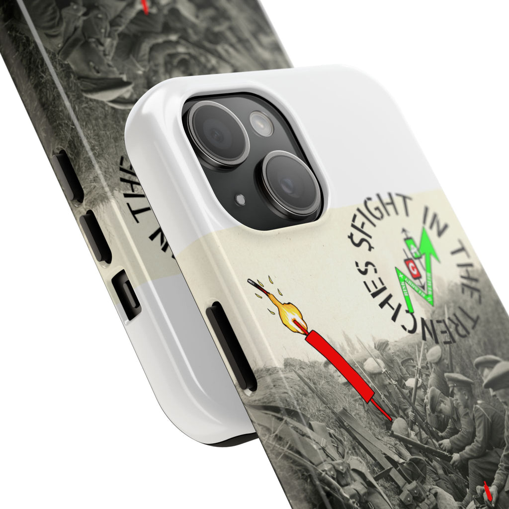 The Trenches Tough Phone Case — Crypt Apparel Trench Dog & Candle Design