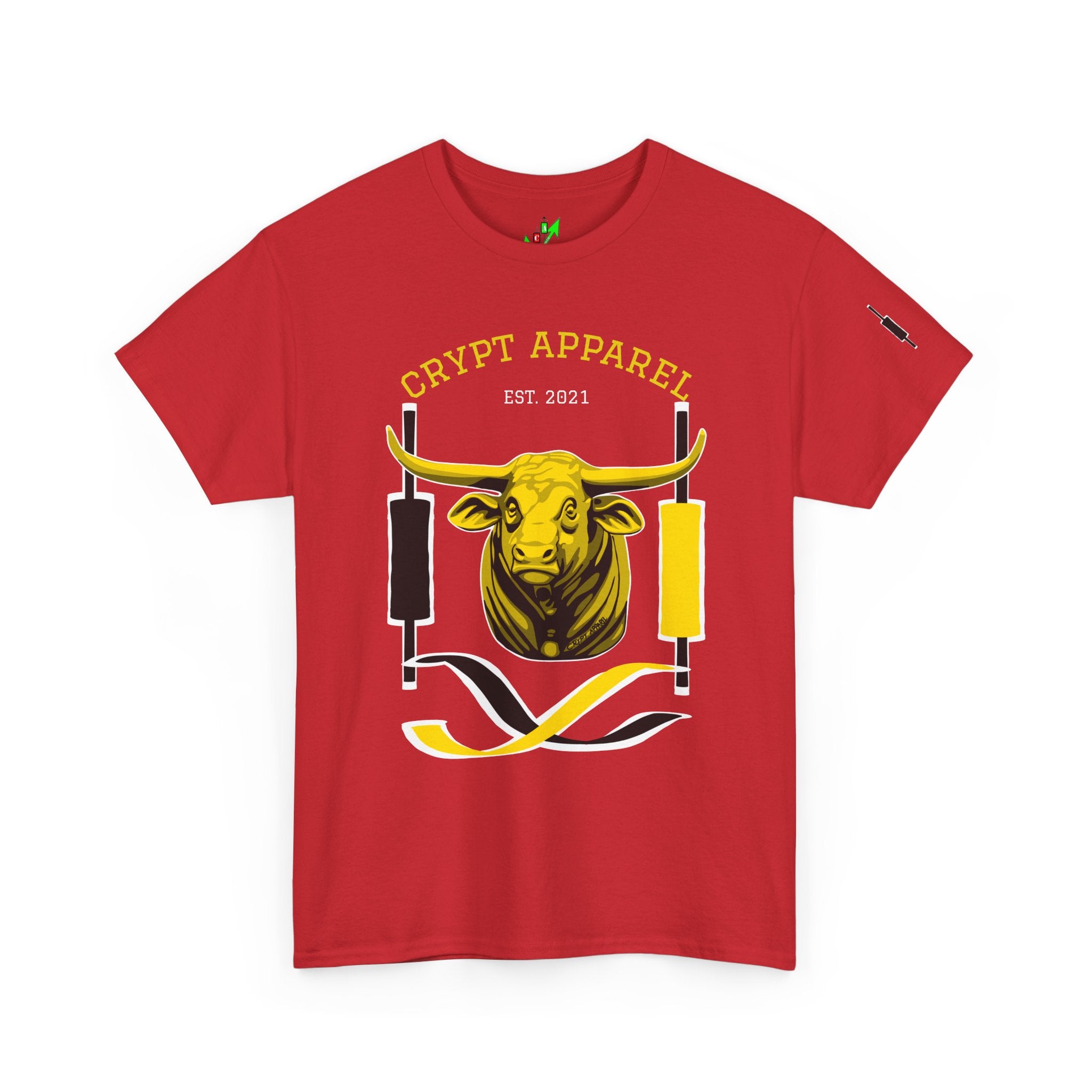 Golden Cross Bull Market Tee — "Crypt Apparel" Crypto Trading Stock Trading T-Shirt