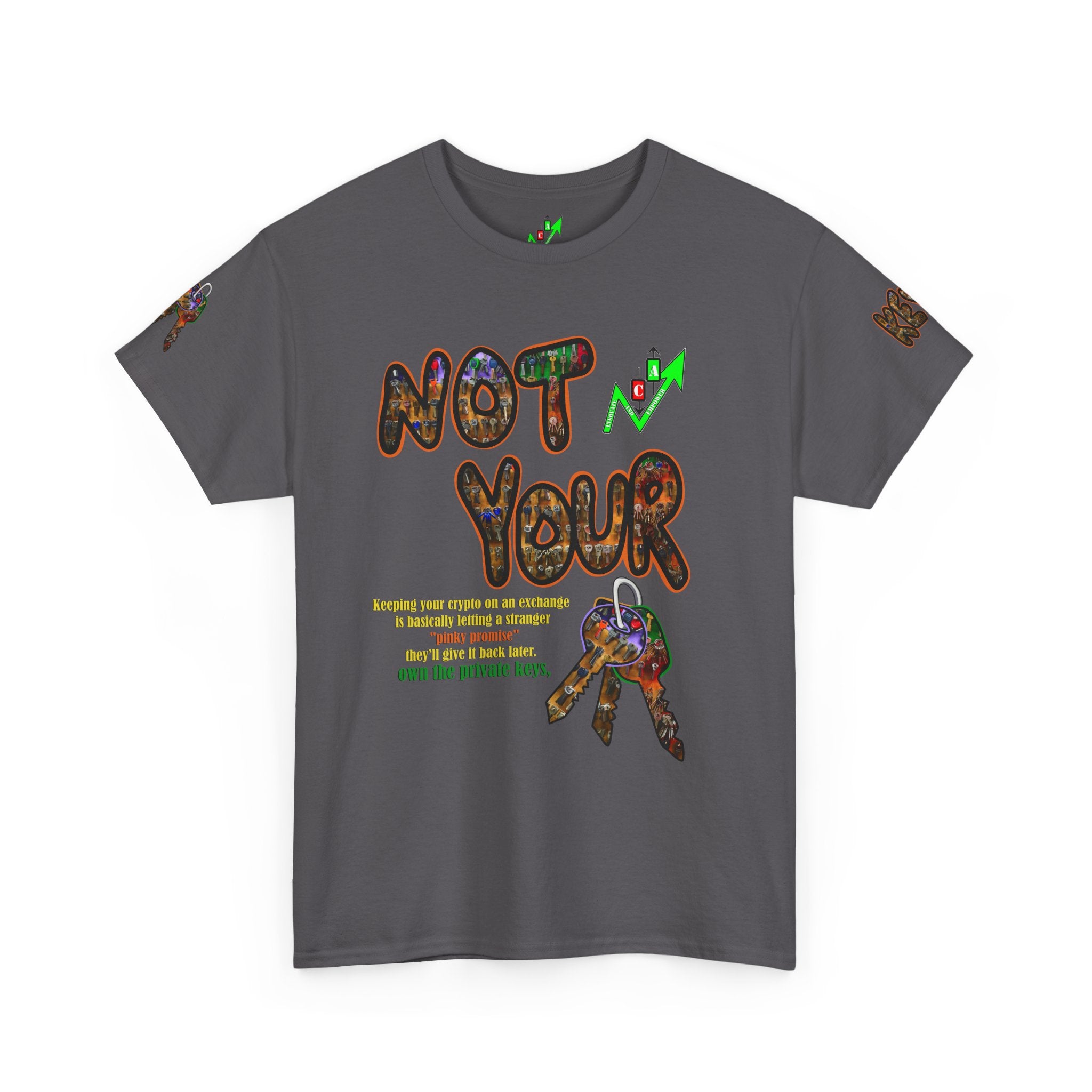 Not Your Keys Graphic Tee — "Crypt Apparel" Statement T-Shirt