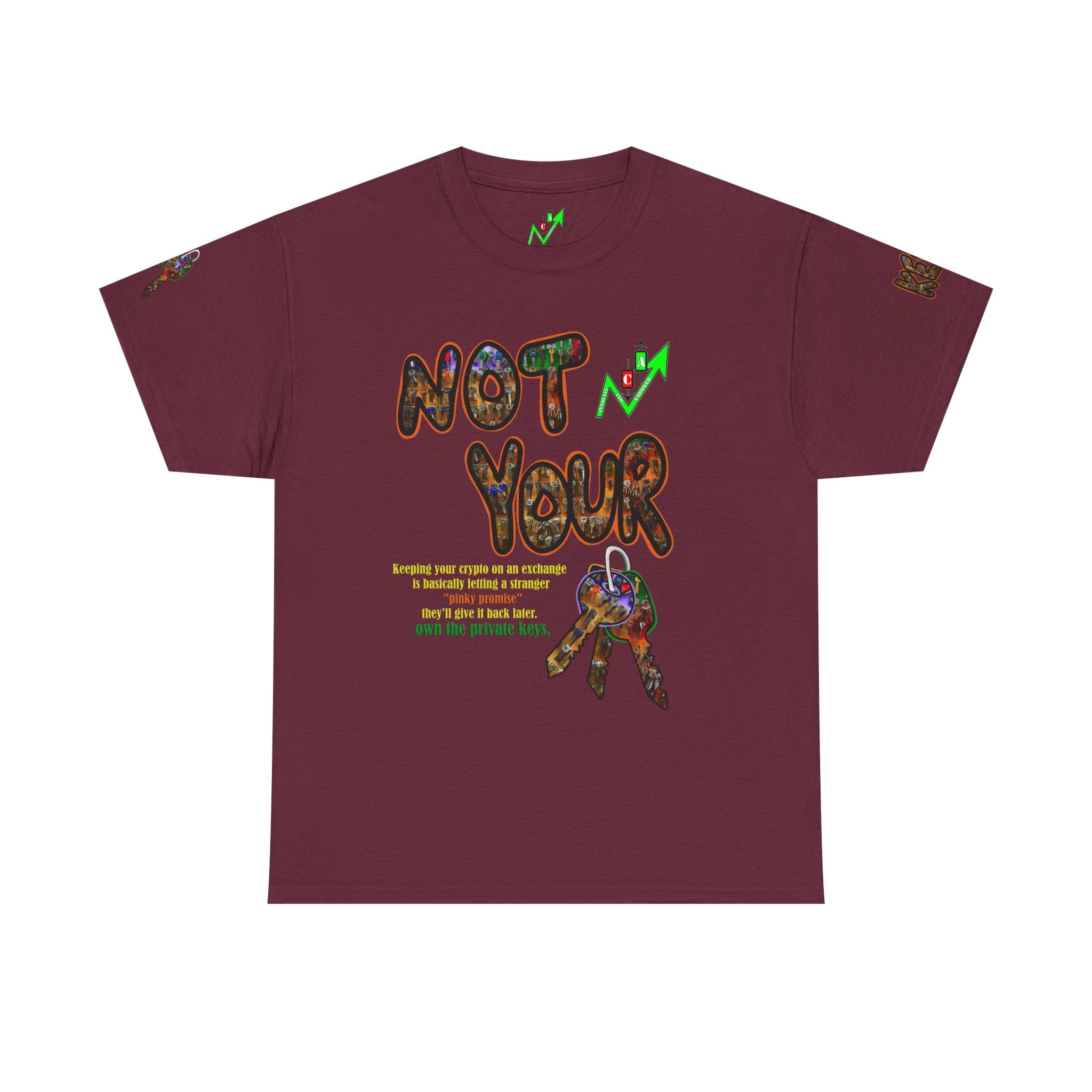 Not Your Keys Graphic Tee — "Crypt Apparel" Statement T-Shirt