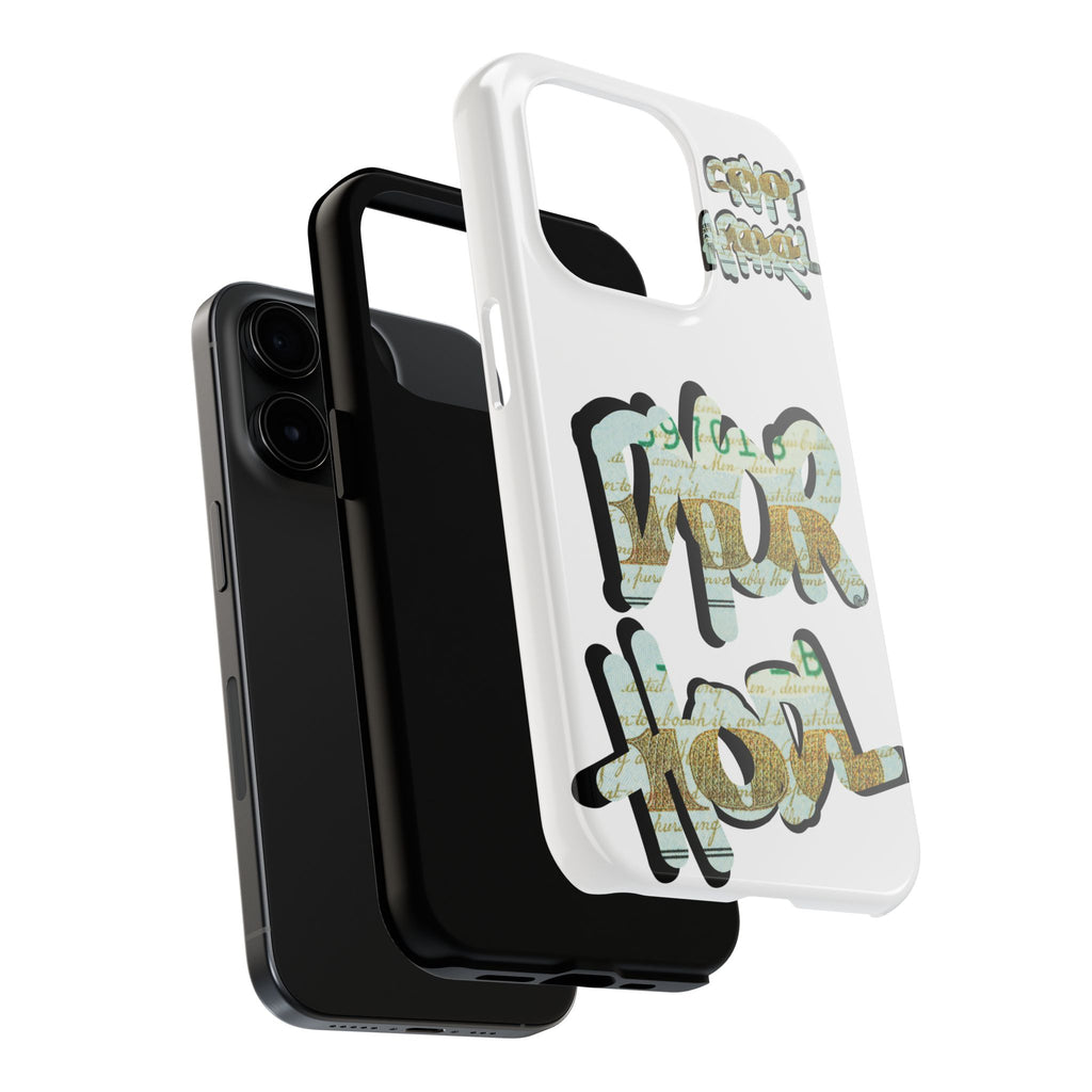 Tough Phone Case — Vintage Money Graffiti "Paper Hodl" Design
