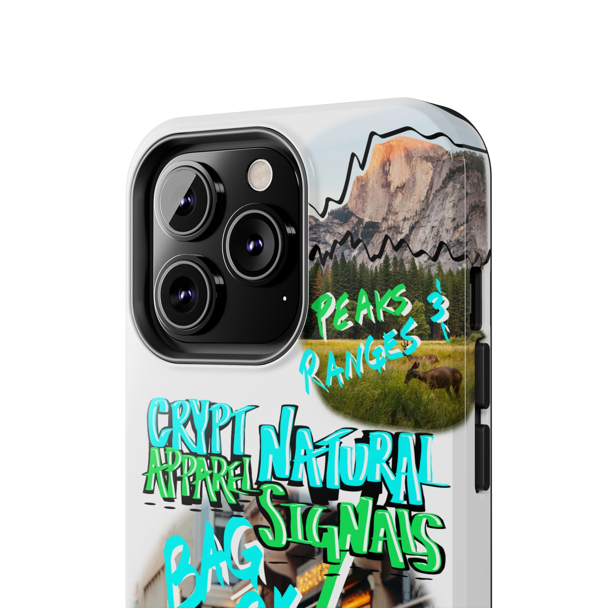 Natural Signals Tough Phone Case — Crypt Apparel Street Collage Design