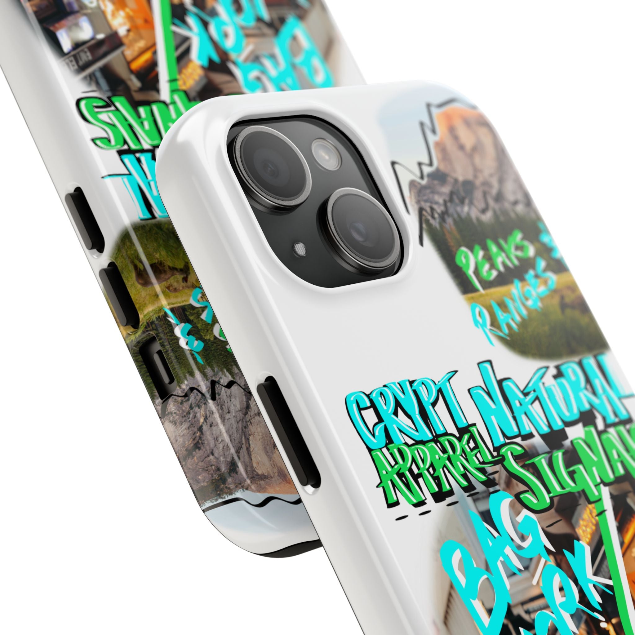 Natural Signals Tough Phone Case — Crypt Apparel Street Collage Design