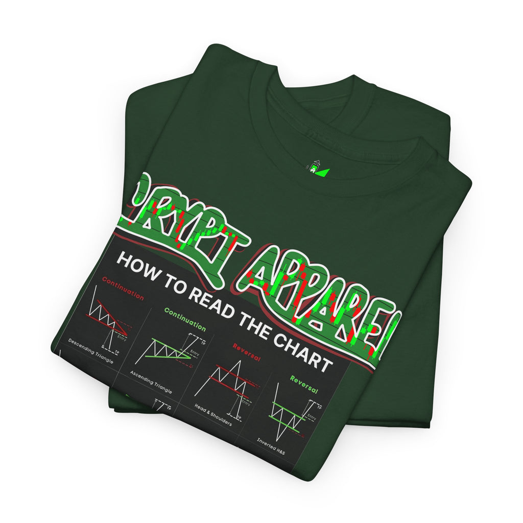 Charted Tee — "Crypt Apparel" Trading Chart Shirt