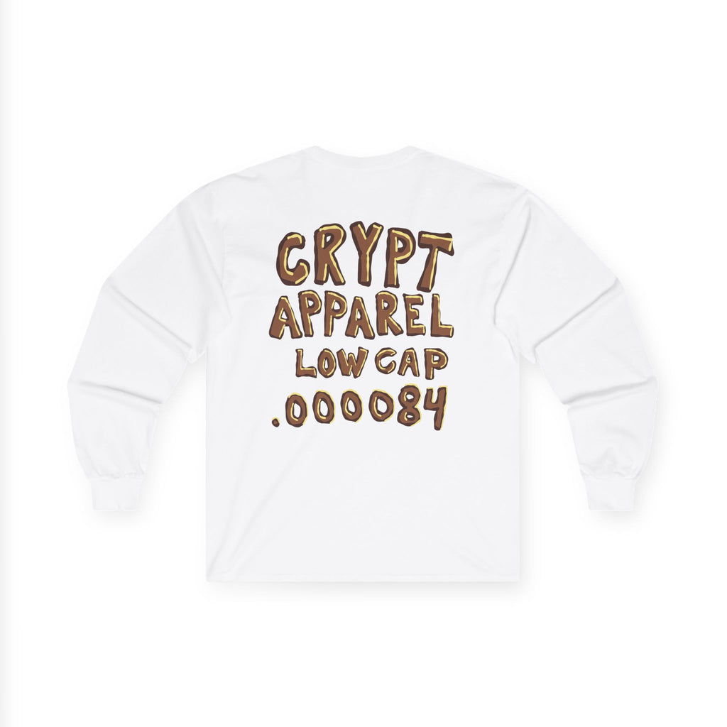 Low Cap Ape Long Sleeve Tee — Crypt Apparel Crypto Graphic