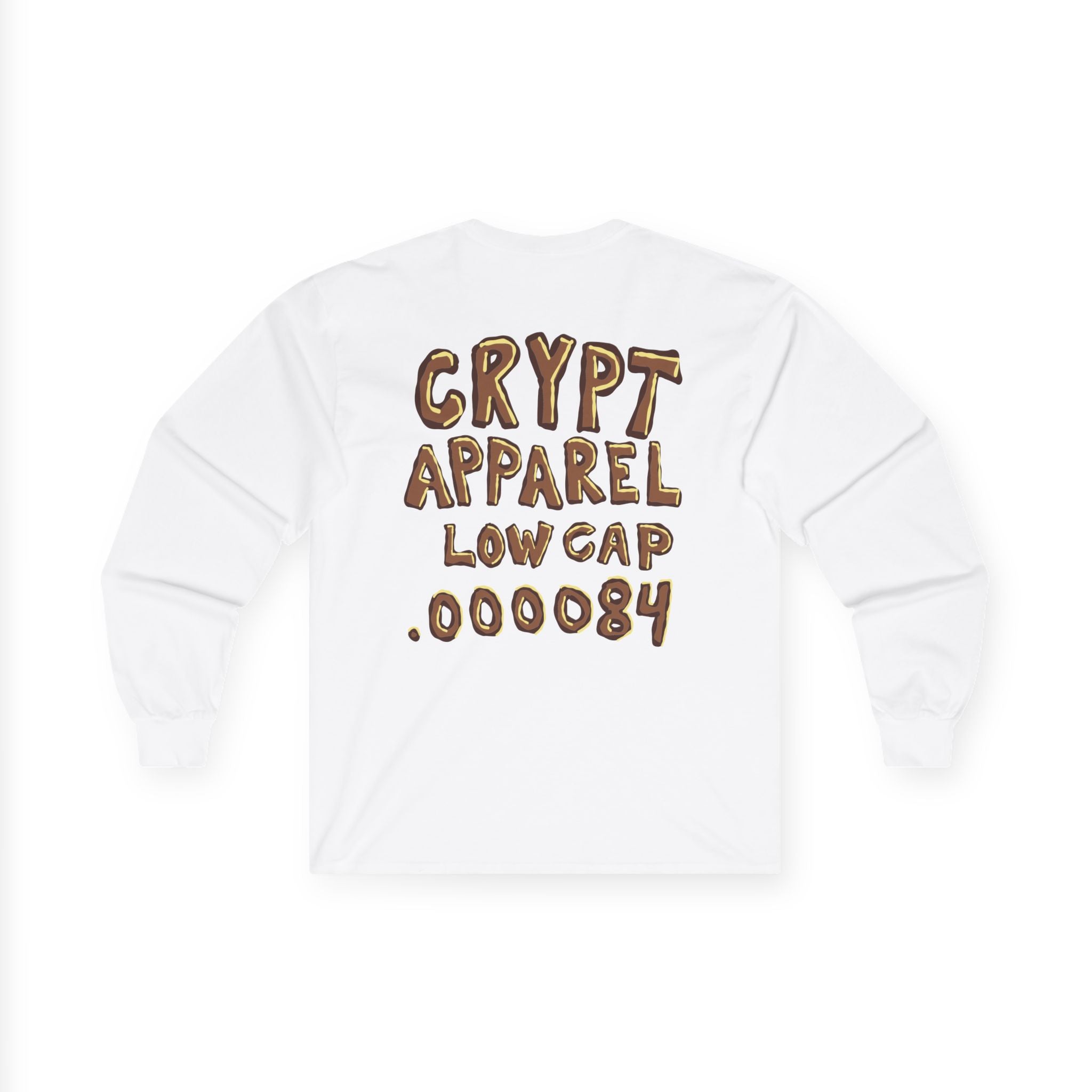 Low Cap Ape Long Sleeve Tee — Crypt Apparel Crypto Graphic