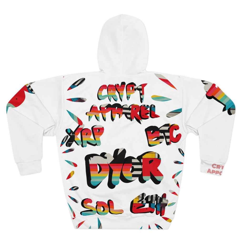 Urban Jungle Crypto Hoodie | Colorful Bitcoin Street Art Crypt Apparel Design