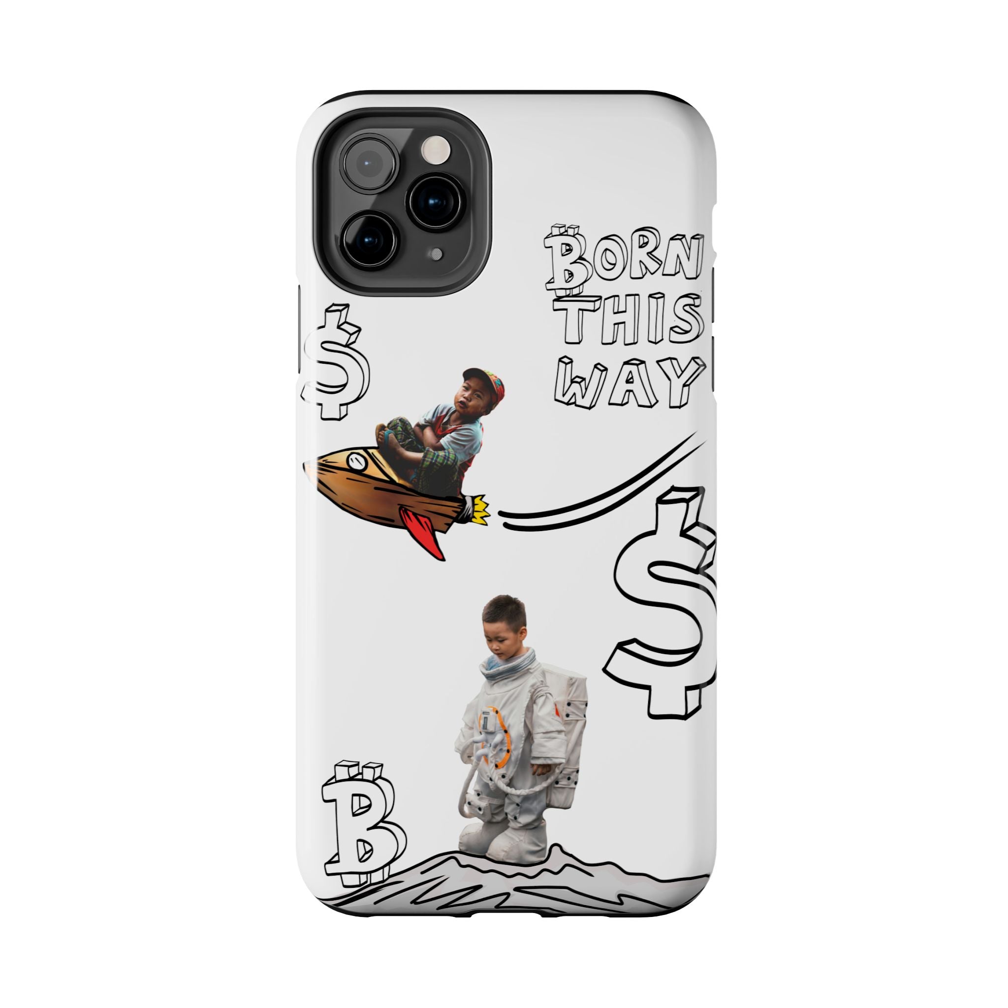 Born This Way Phone Case — "Crypt Apparel" Crypto Protective Case