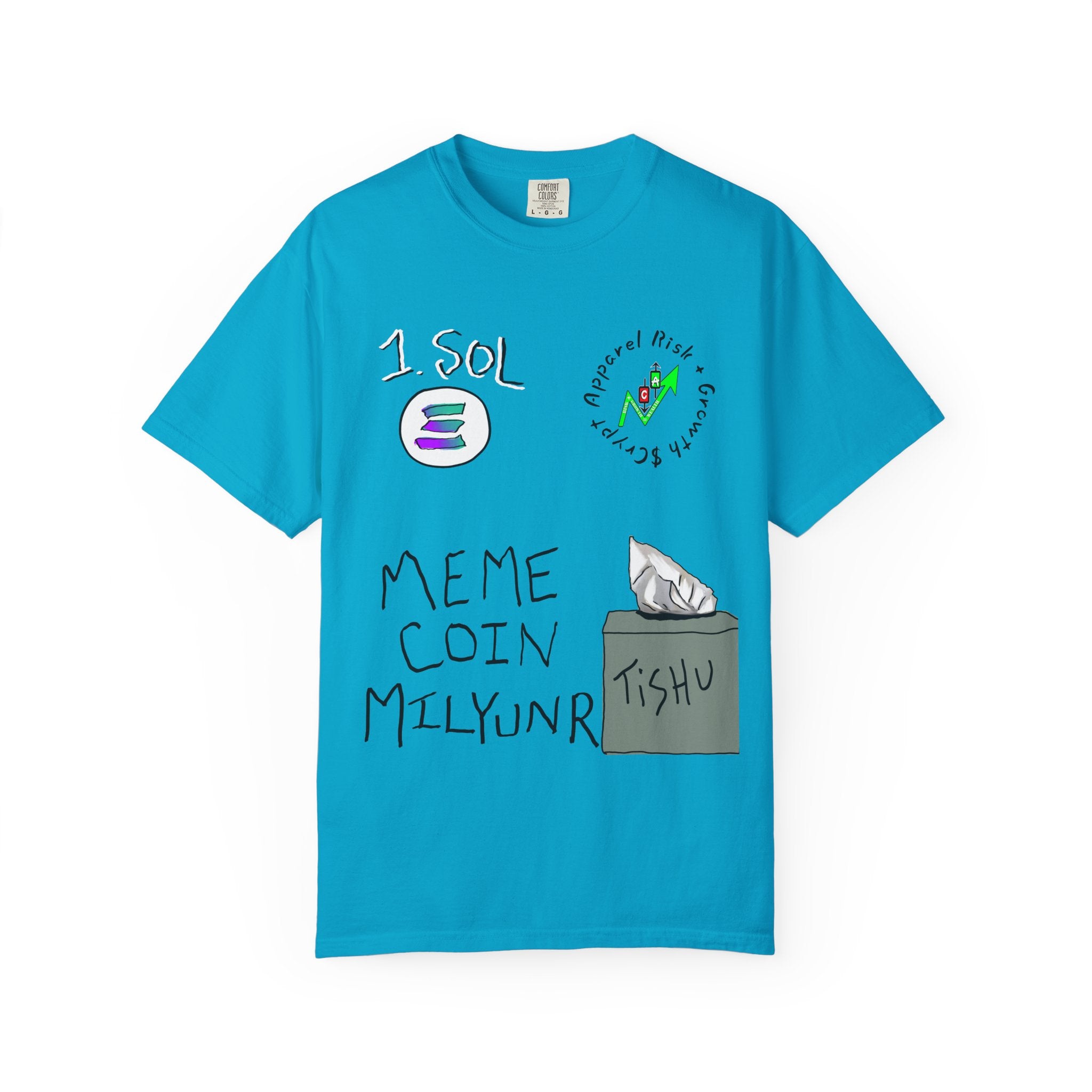 Crypto Meme T-Shirt — 'Meme Coin' Hand-Drawn Crypto Art Tee