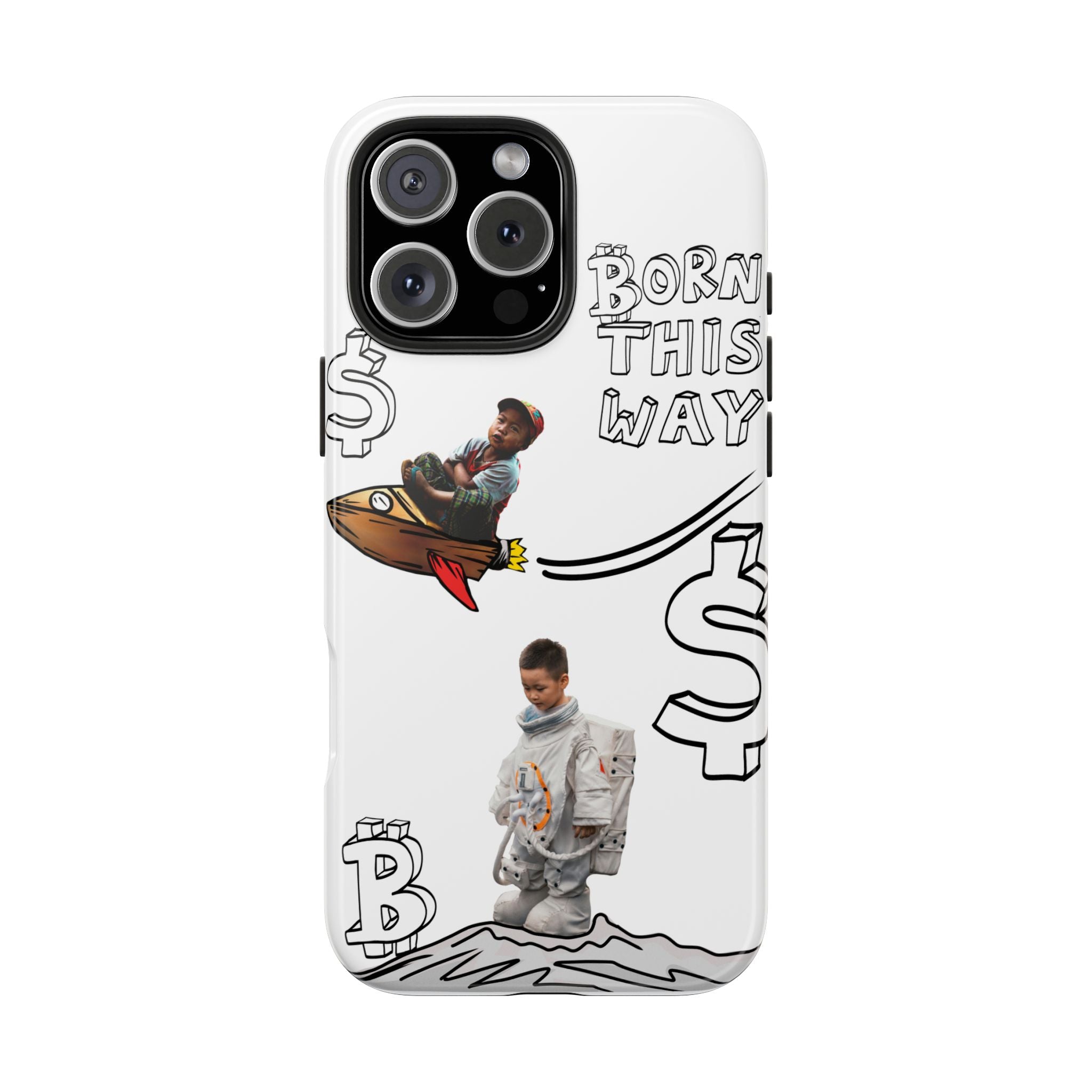 Born This Way Phone Case — "Crypt Apparel" Crypto Protective Case