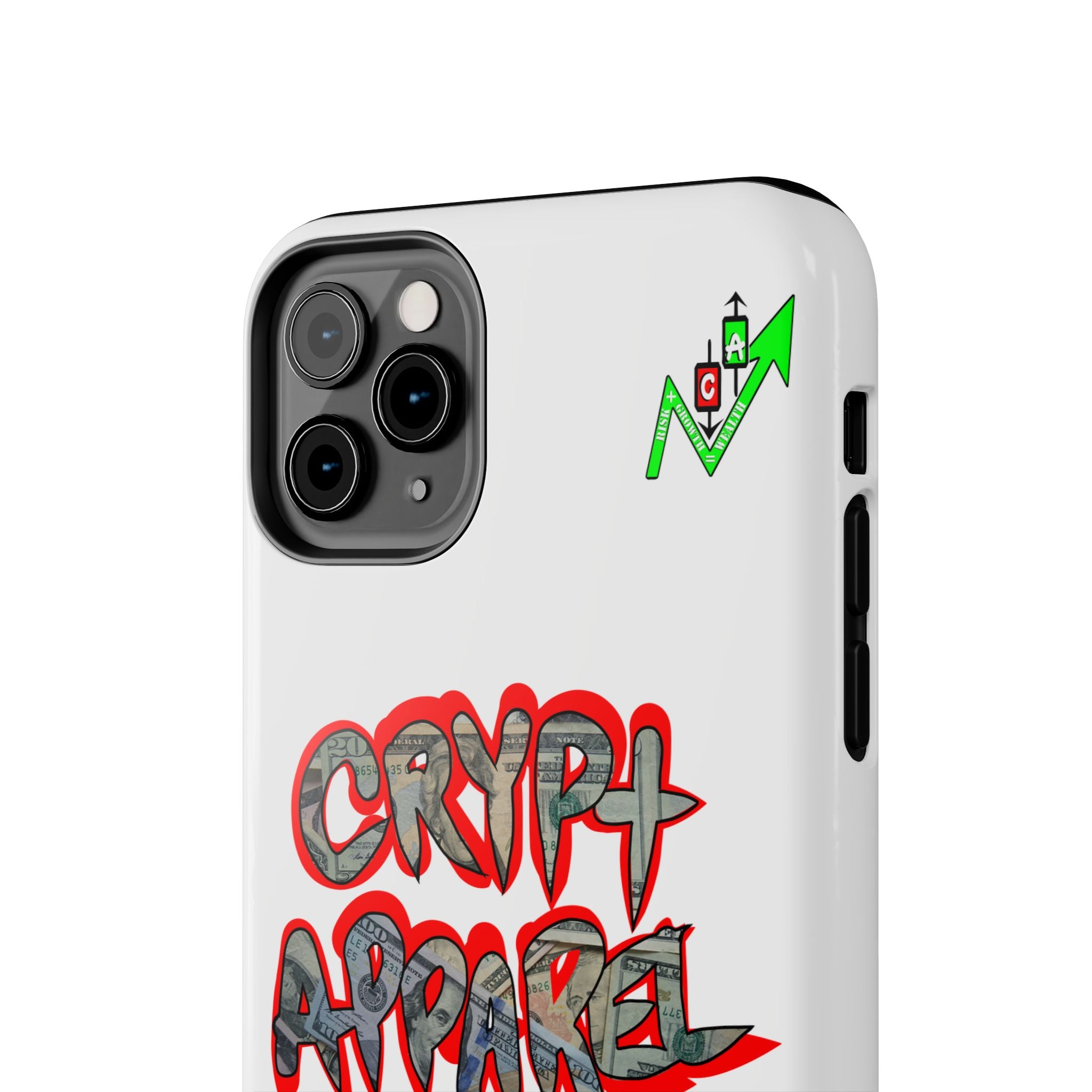 DEFY with DEFI Tough Phone Case — "Crypt Apparel: "Money" Graffiti Crypto Design