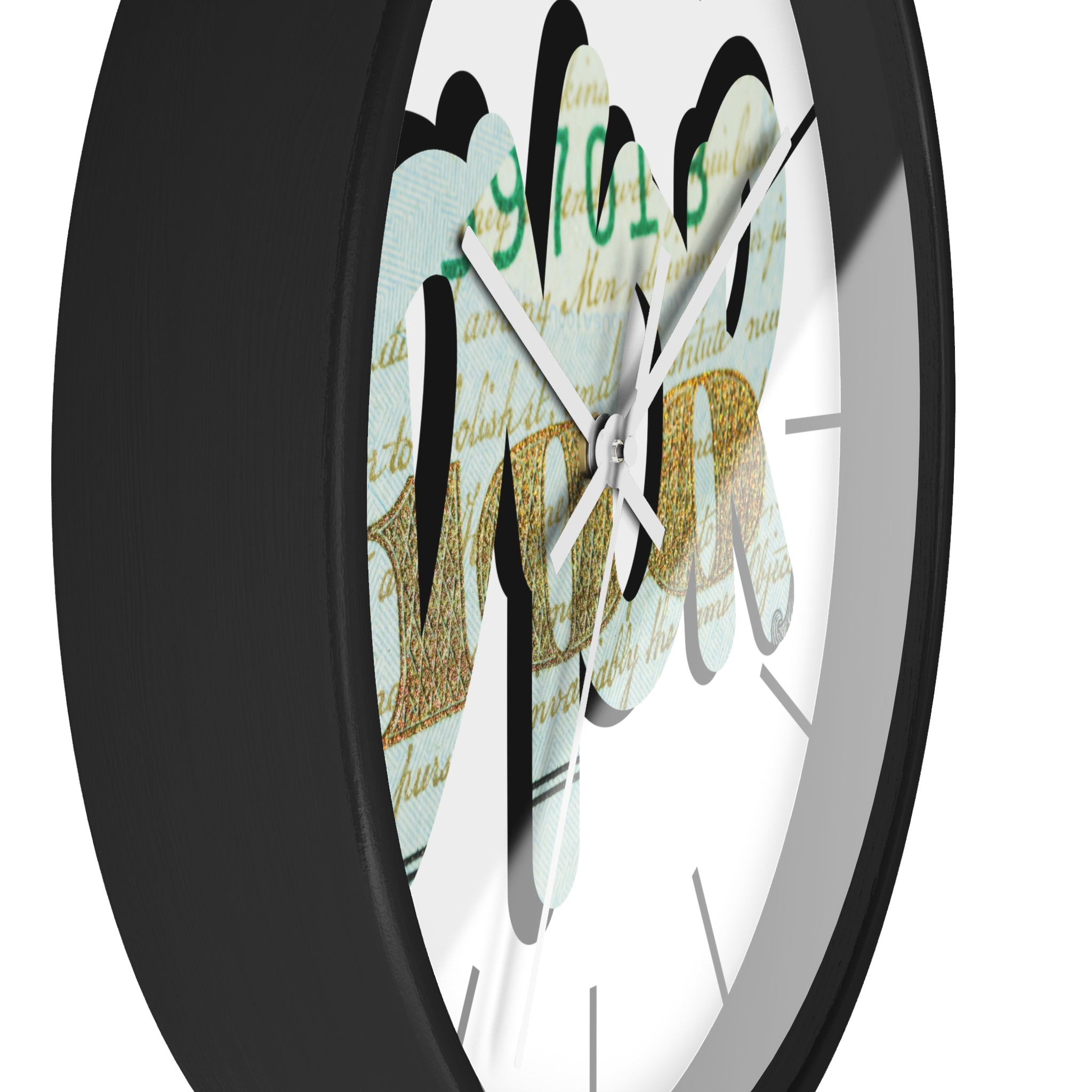 DYOR Crypto Graffiti Script Wall Clock — Crypt Apparel Money Graphic