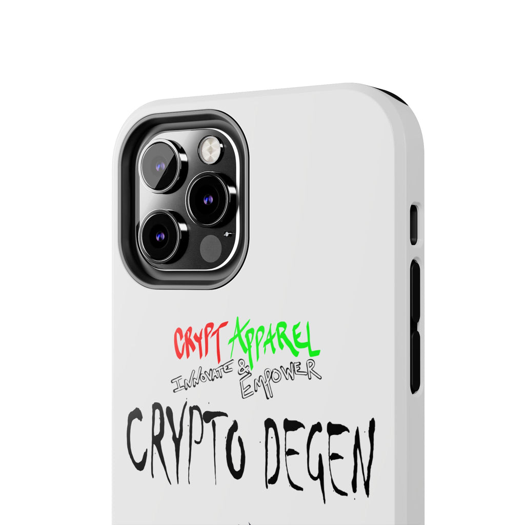 Crypto Degen Tough Phone Case — Cartoon HODL Backpack Design