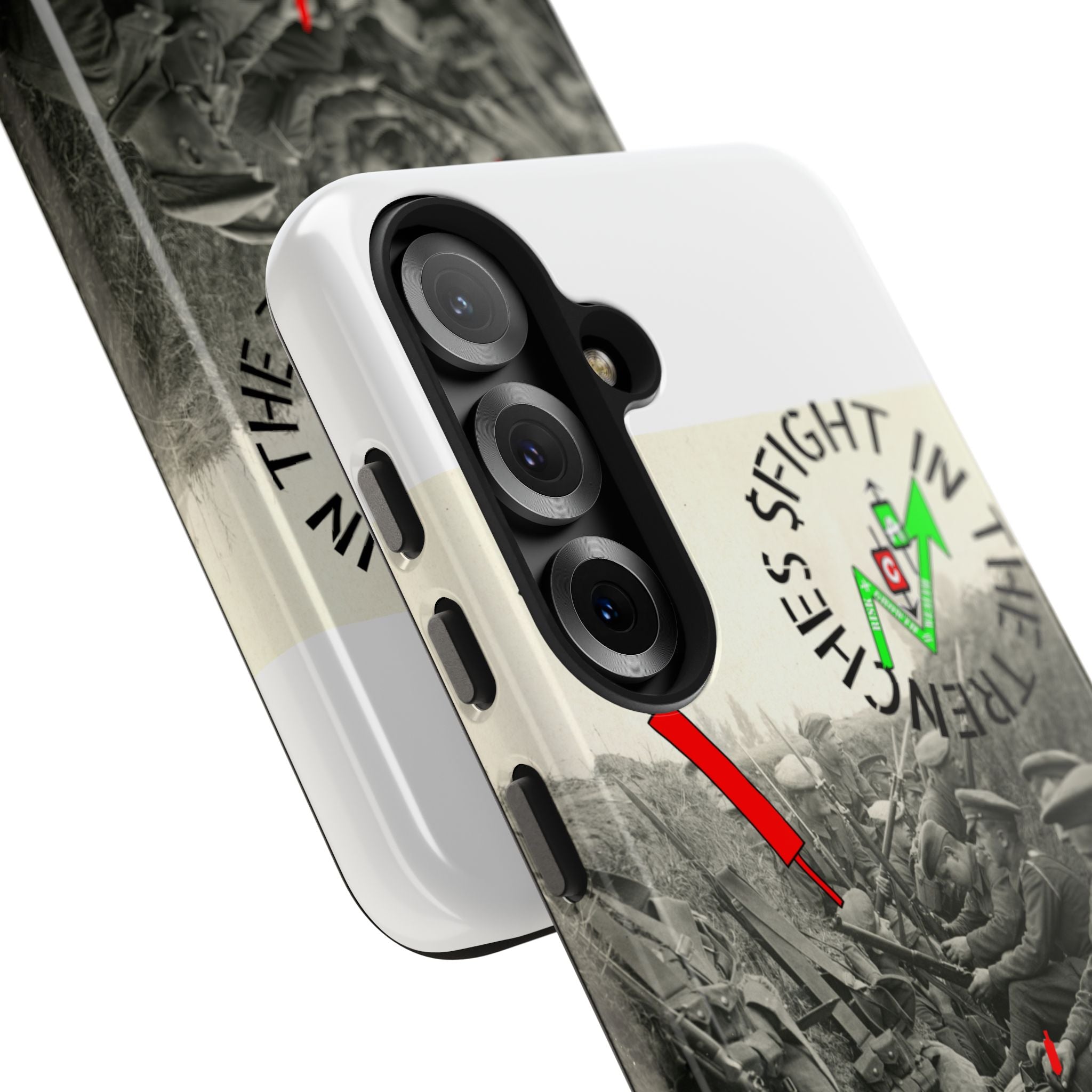 The Trenches Tough Phone Case — Crypt Apparel Trench Dog & Candle Design