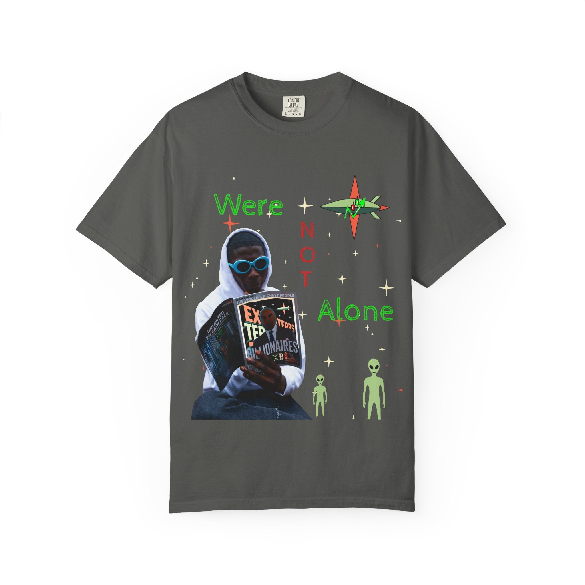 Extraterrestrial Traders Crypto T-Shirt — "We're Not Alone" Alien Graphic Tee