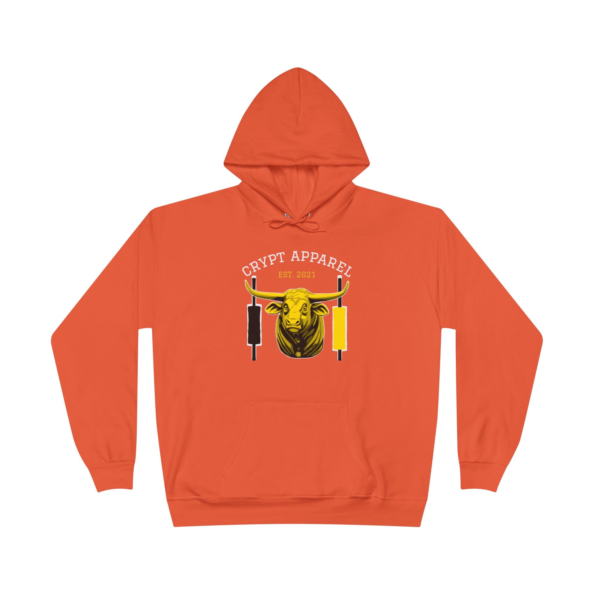 Golden Cross Bull Market Hoodie — 'Crypt Apparel' Crypto Trading Graphic Pullover